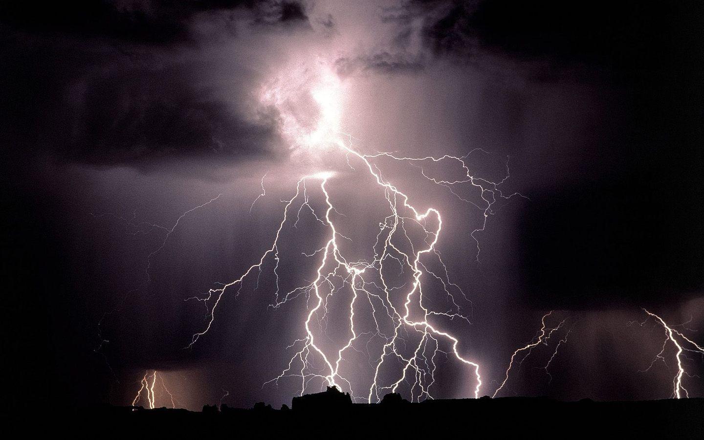 real lightning storm wallpaper