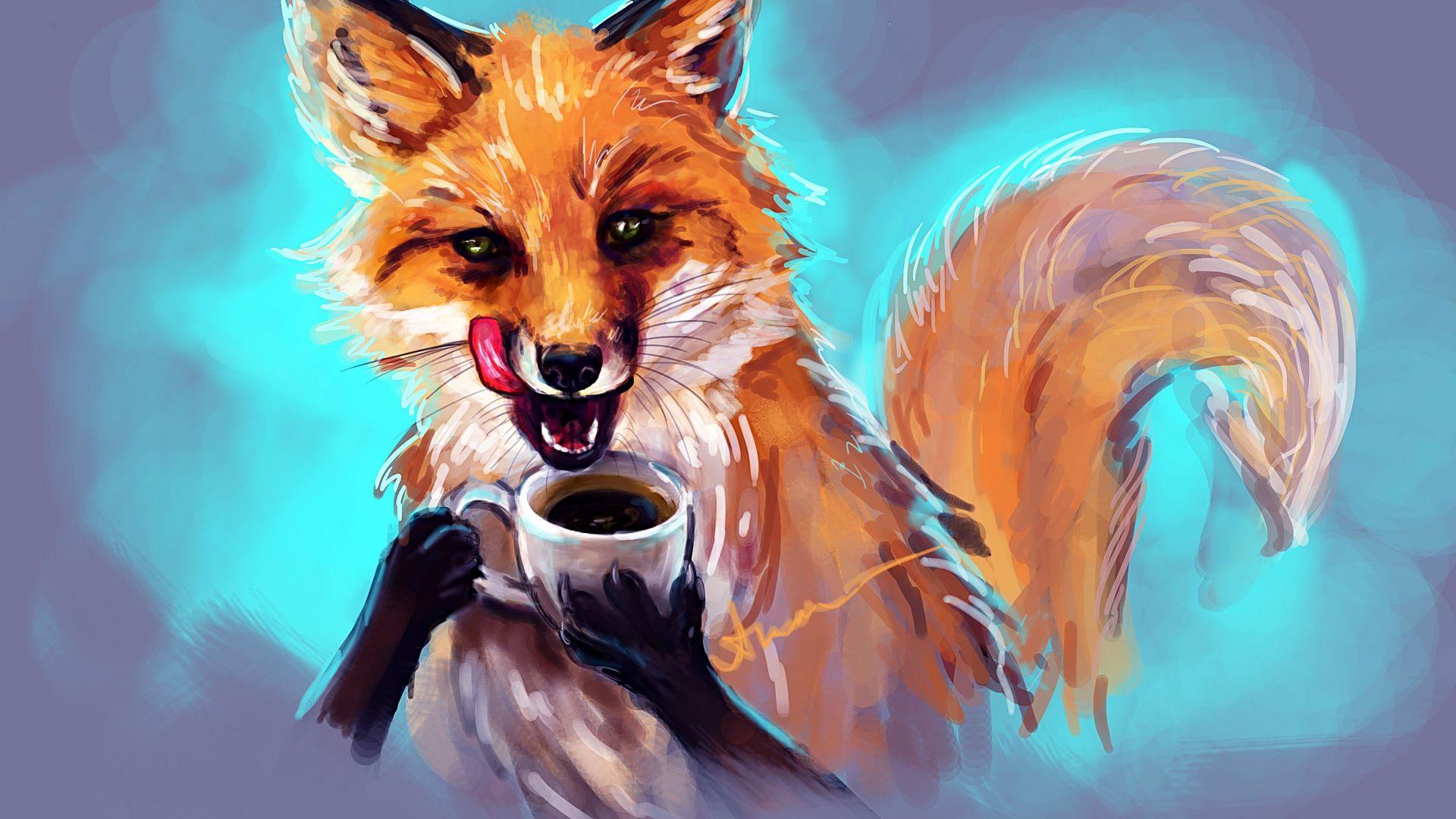 1920x1080 Desktop Wallpaper Red Fox Artwork, HD Image, Picture, Background, W1sdym