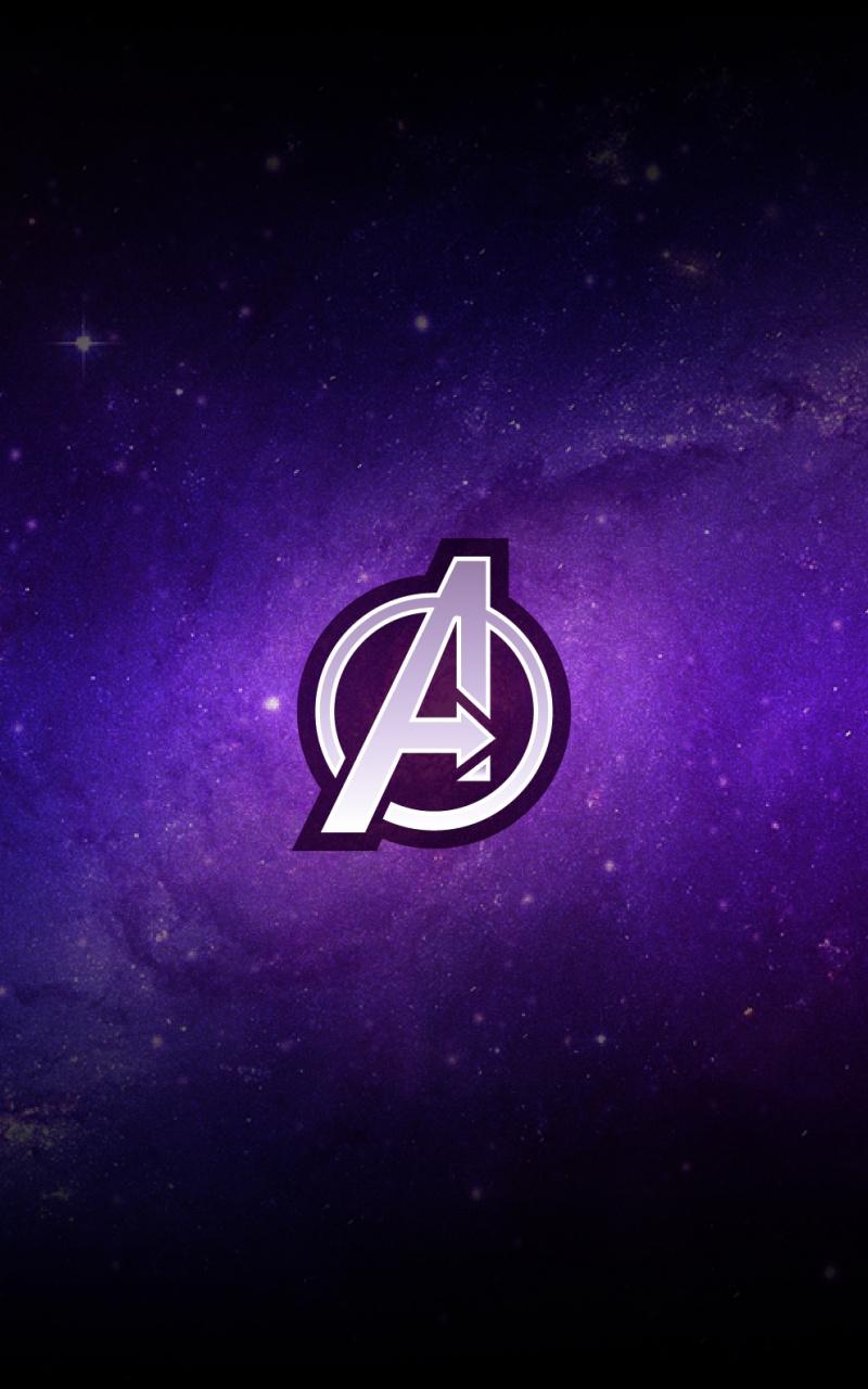 800x1280 Download Avengers, Logo, Purple, Minimal Wallpaper, 800x Samsung Galaxy Note GT N Meizu MX 2