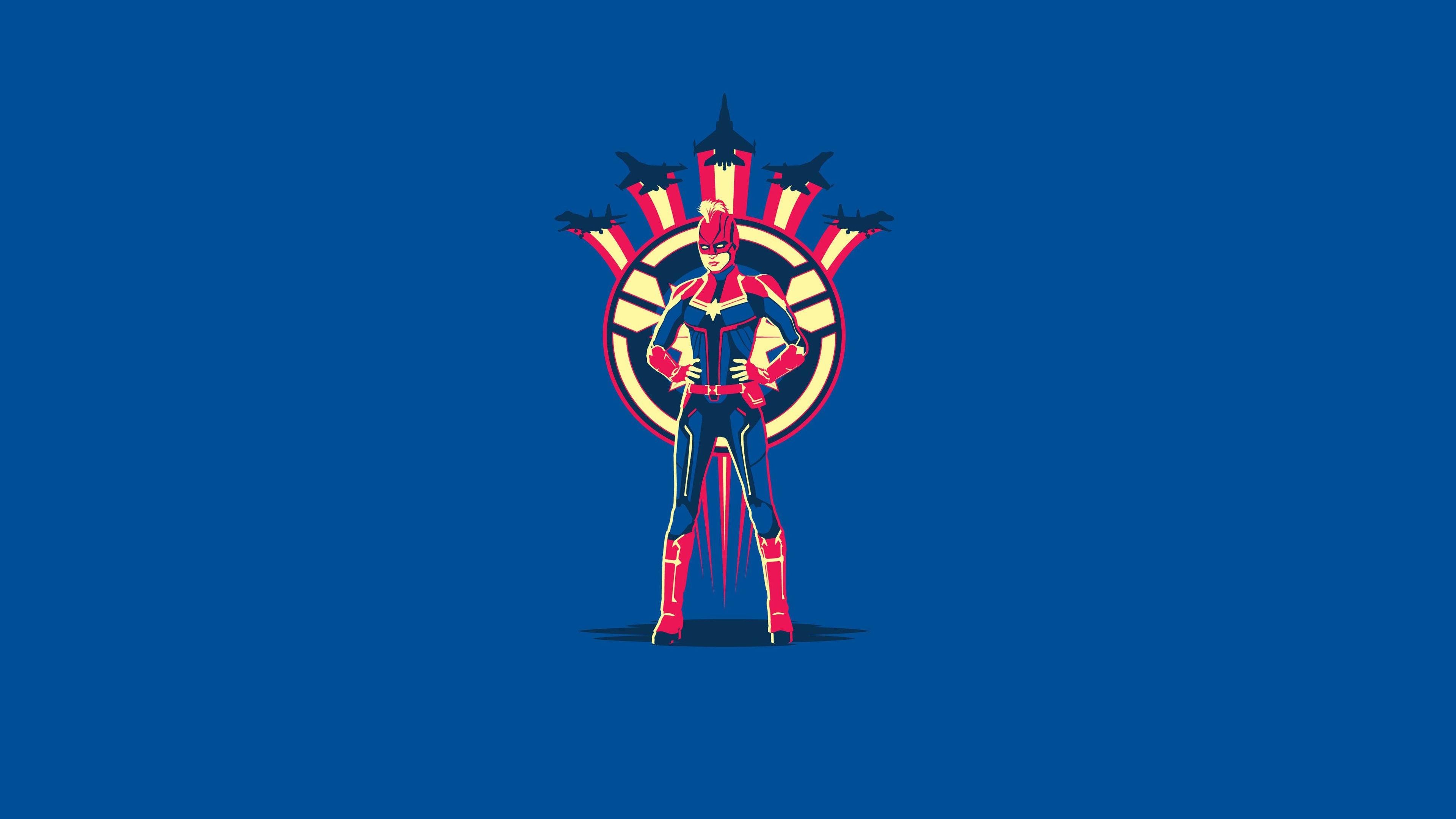 3840x2160 Marvel Minimal 4k Wallpaper