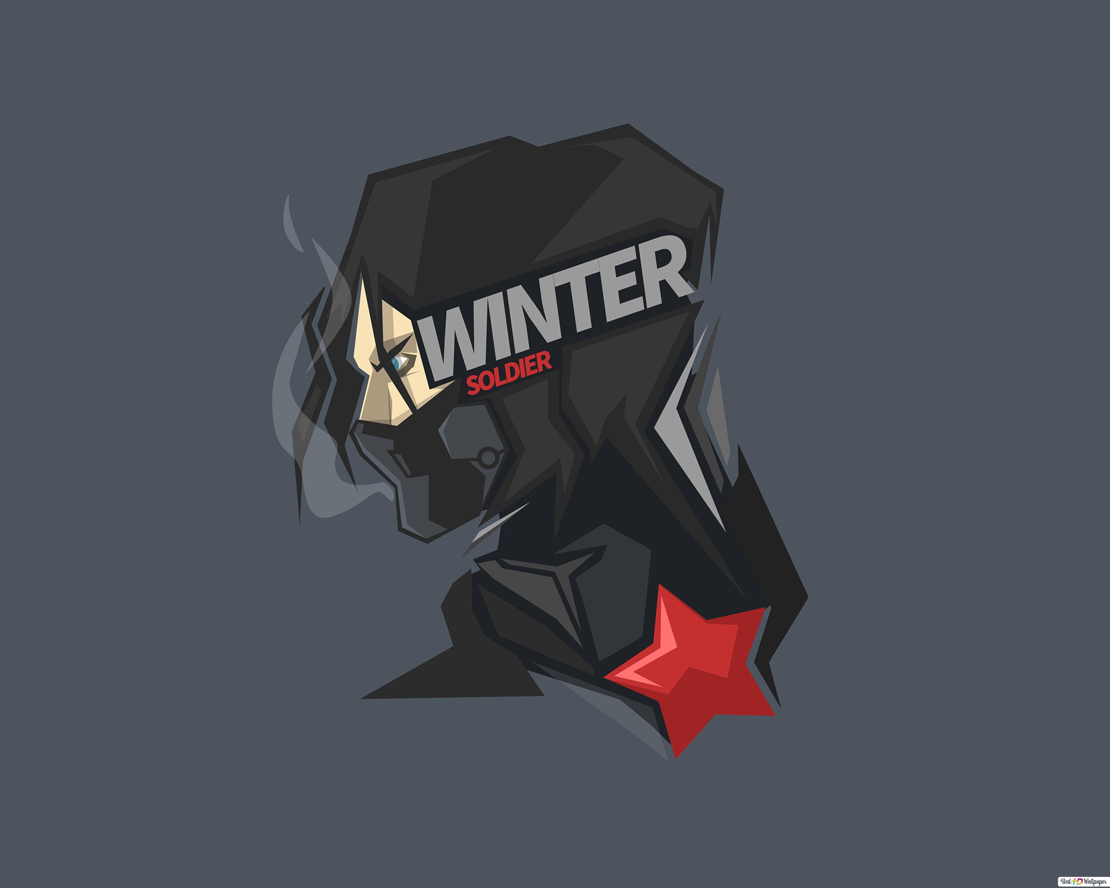 3750x3000 Marvel's Winter Soldier in gray wallpaper minimalist HD wallpaper download