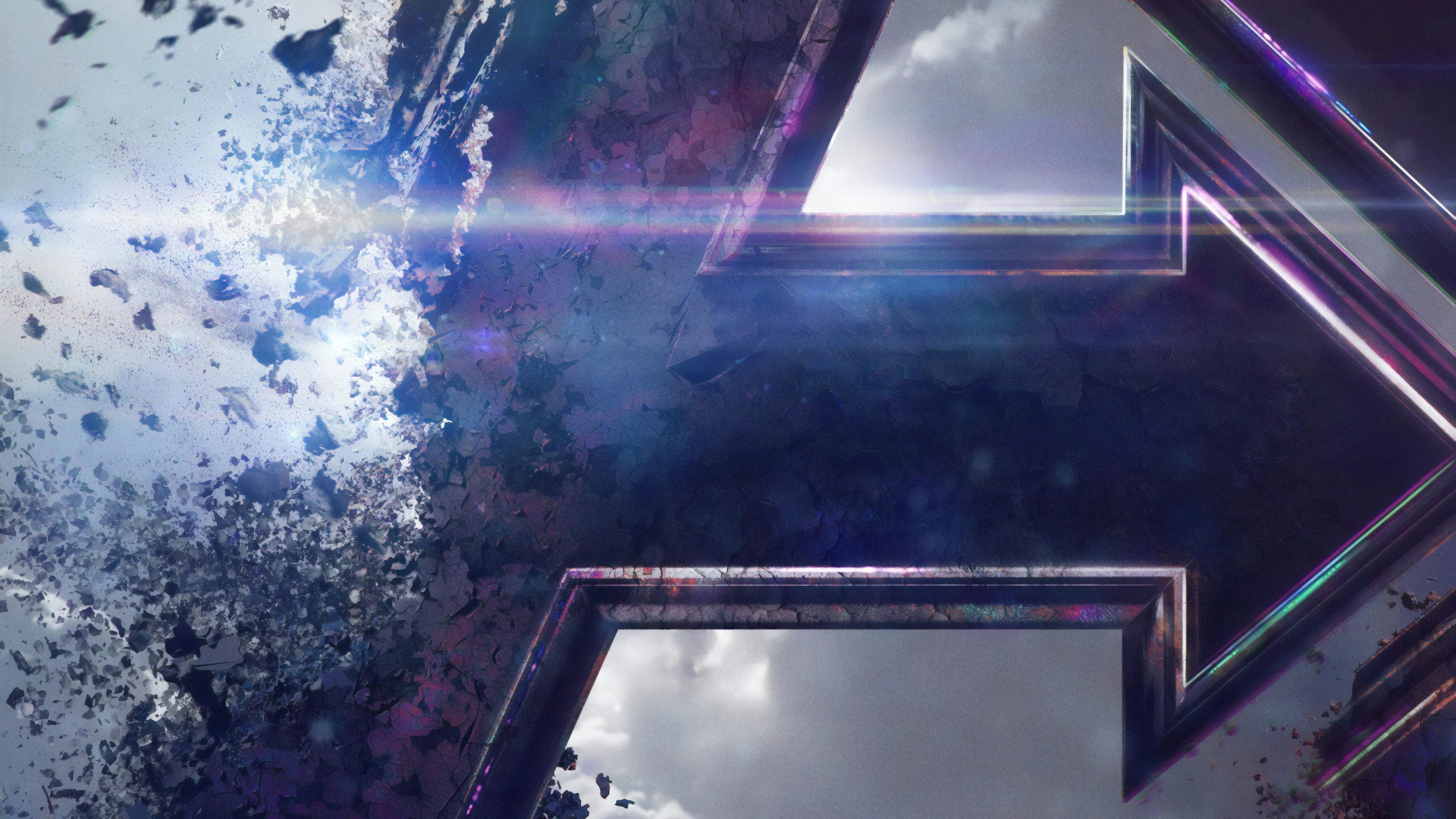 5120x2880 Avengers: Endgame Logo PC DeskK Wallpaper free Download