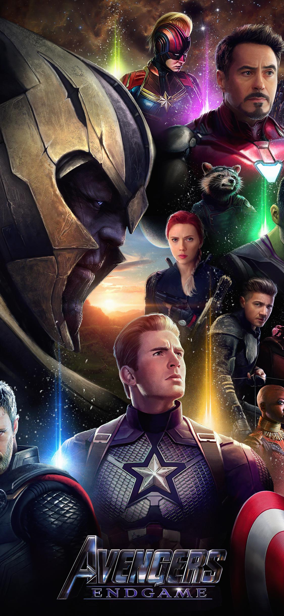 1125x2436 Avengers Endgame Movie Poster Illustration 5k iPhone XS, iPhone iPhone X HD 4k Wallpaper, Image, Background, Photo and Picture