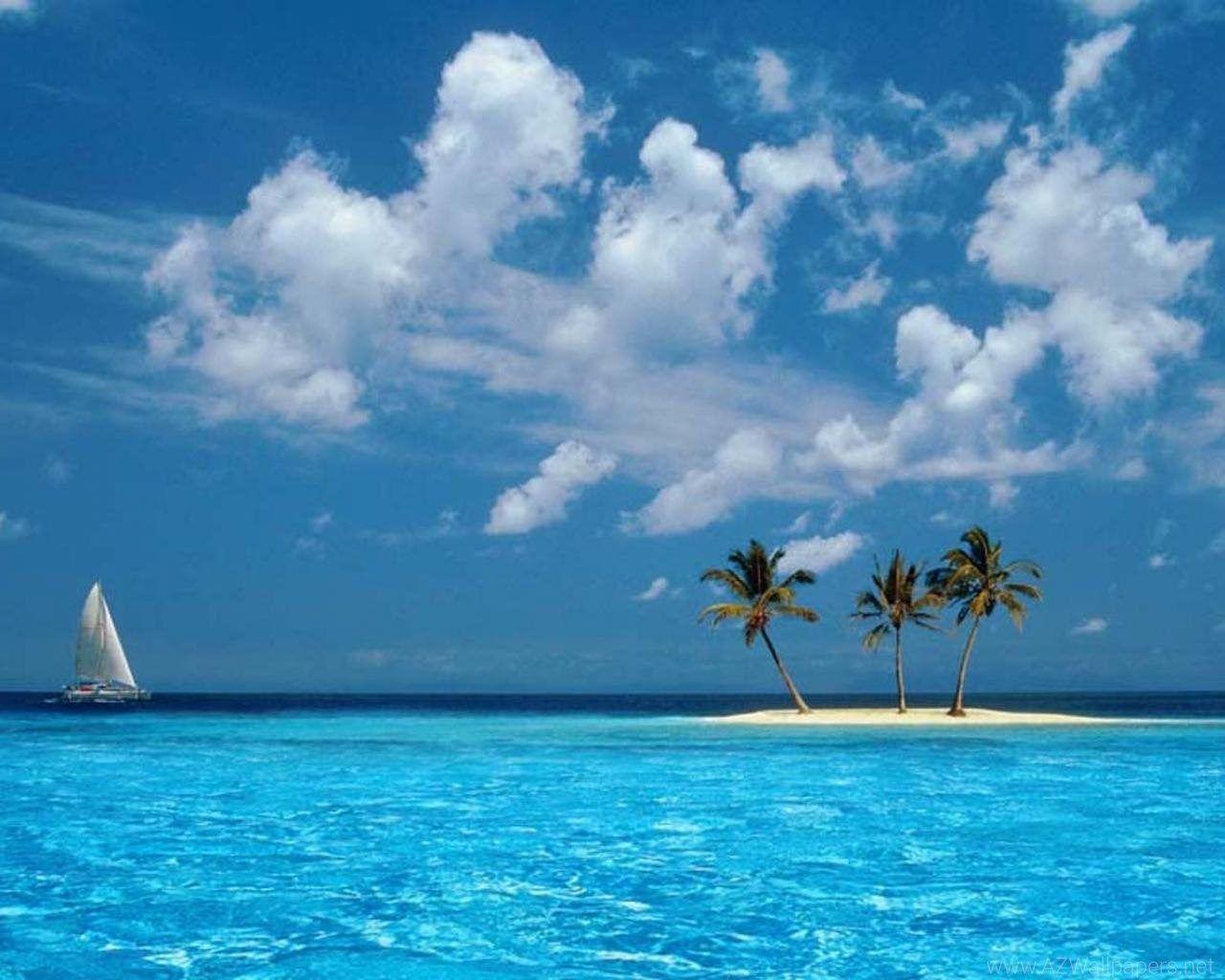 1280x1024 Source material for chalk pastel project. Island wallpaper, Tropical islands, Landscape wallpaper