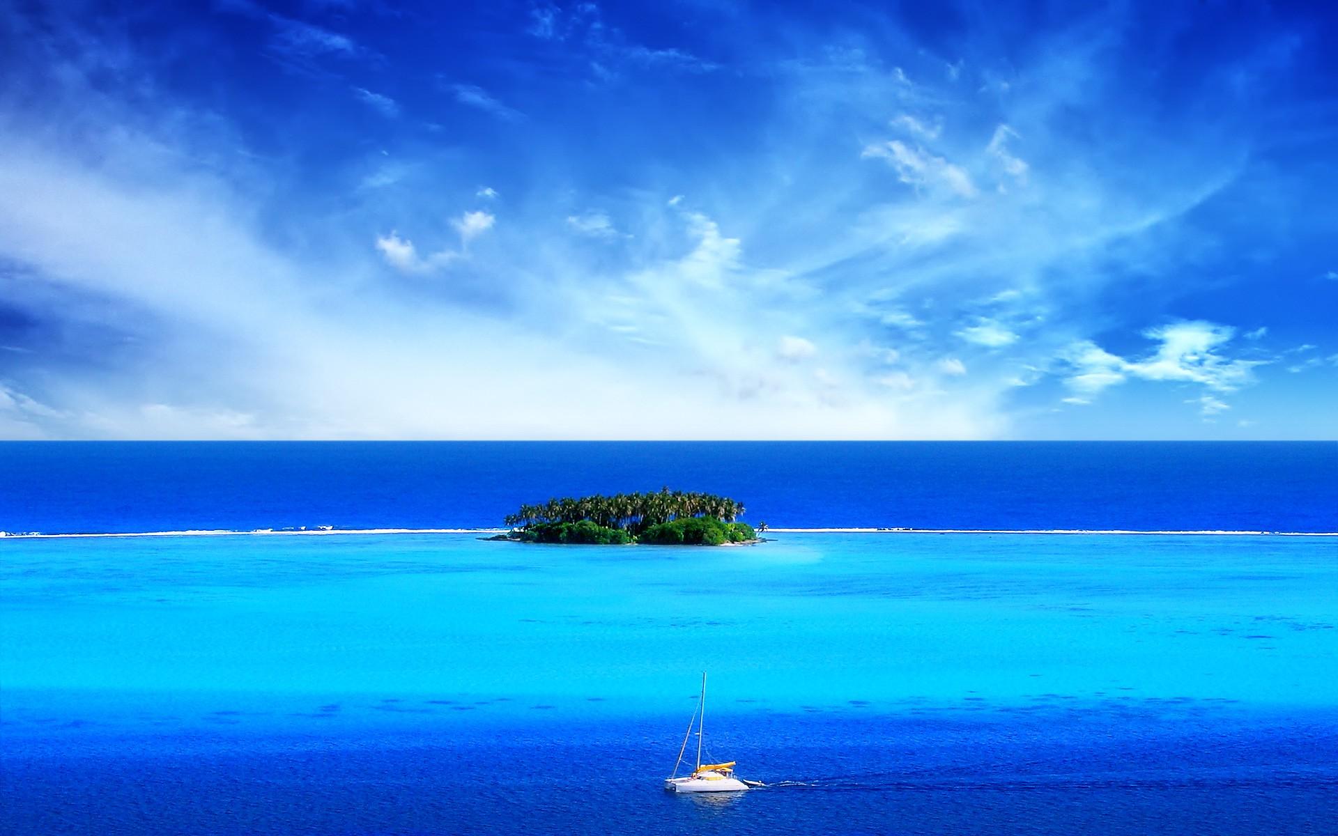 1920x1200 island, Nature, Landscape, Beach, Deserted Island, Sea, Water Wallpaper HD / Desktop and Mobile Background