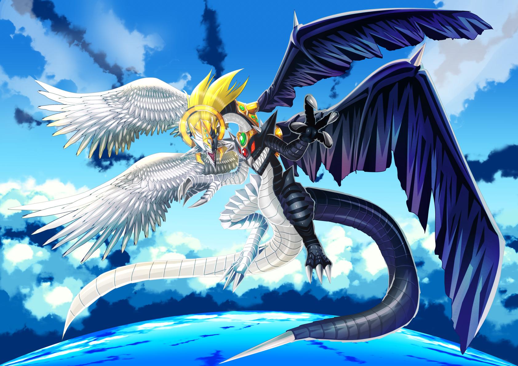 1684x1191 Light And Dark Dragon Chaos Messenger Monster “How To Draw A Monster Creature ” By 萝莉 STUDIO TIPS