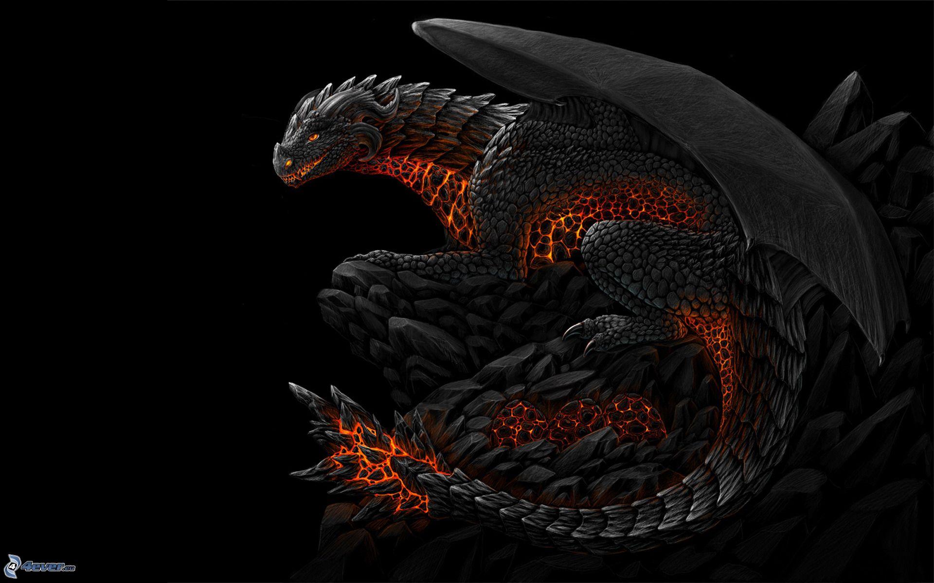1920x1200 Black dragon