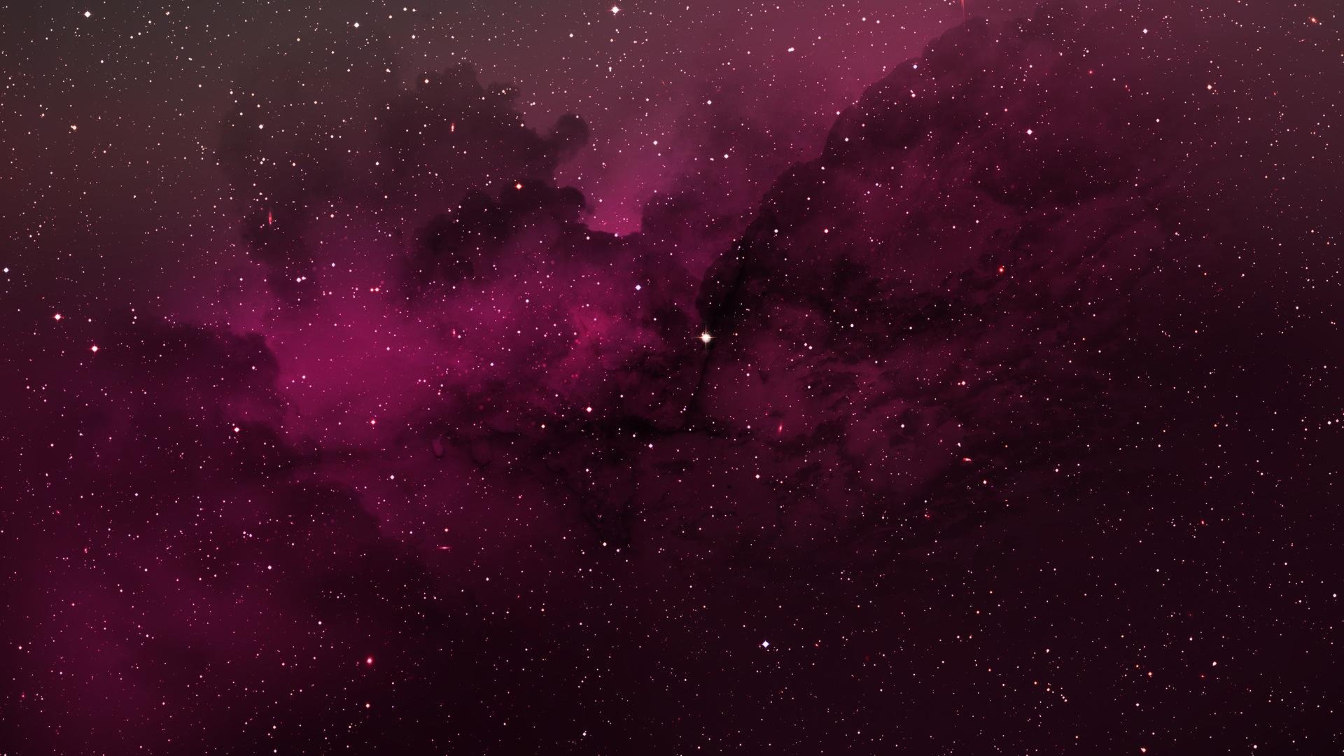 1920x1080 Abstract Nebula Space Red Desktop Wallpaper