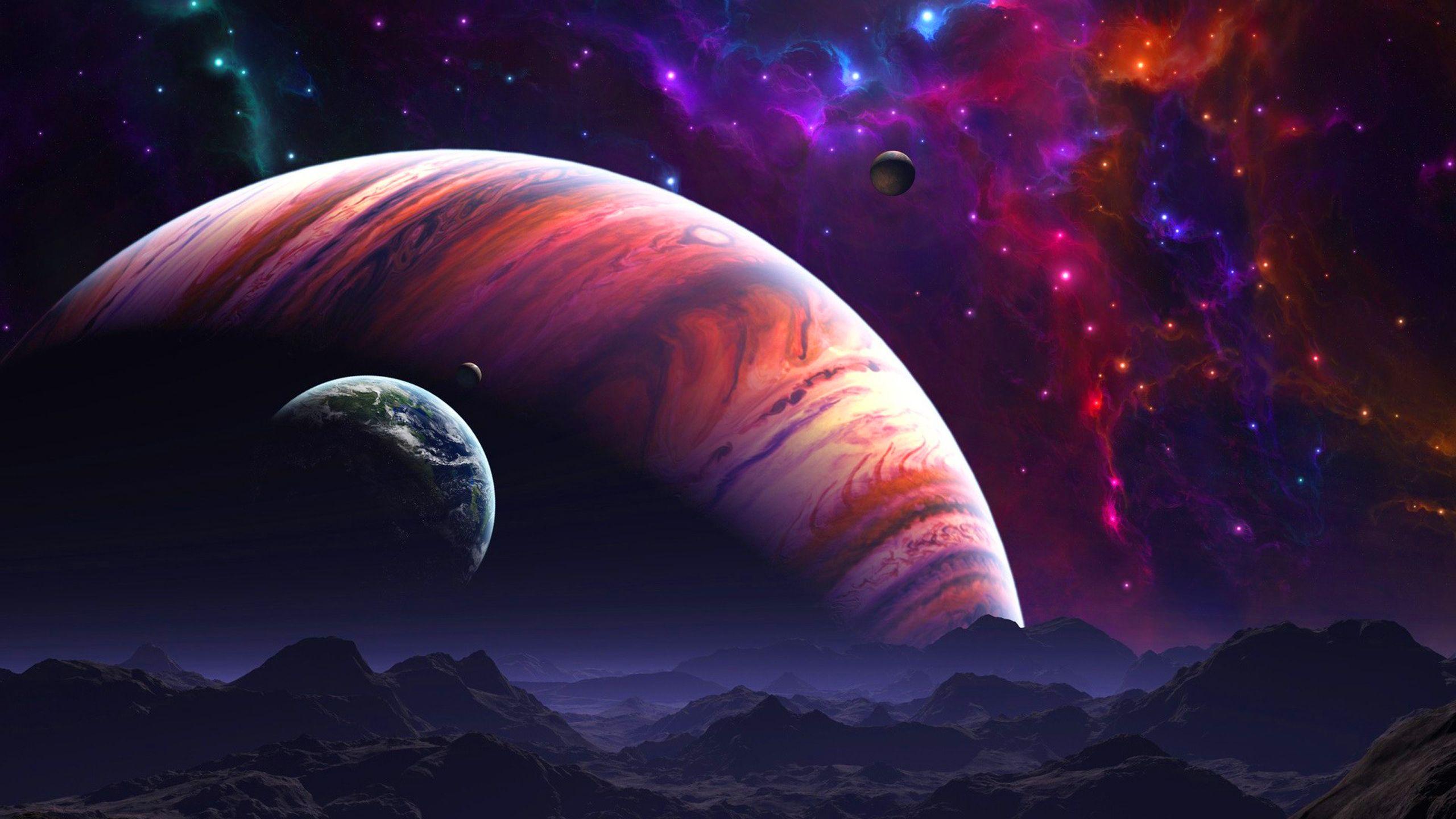 2560x1440 Space Nebula Background