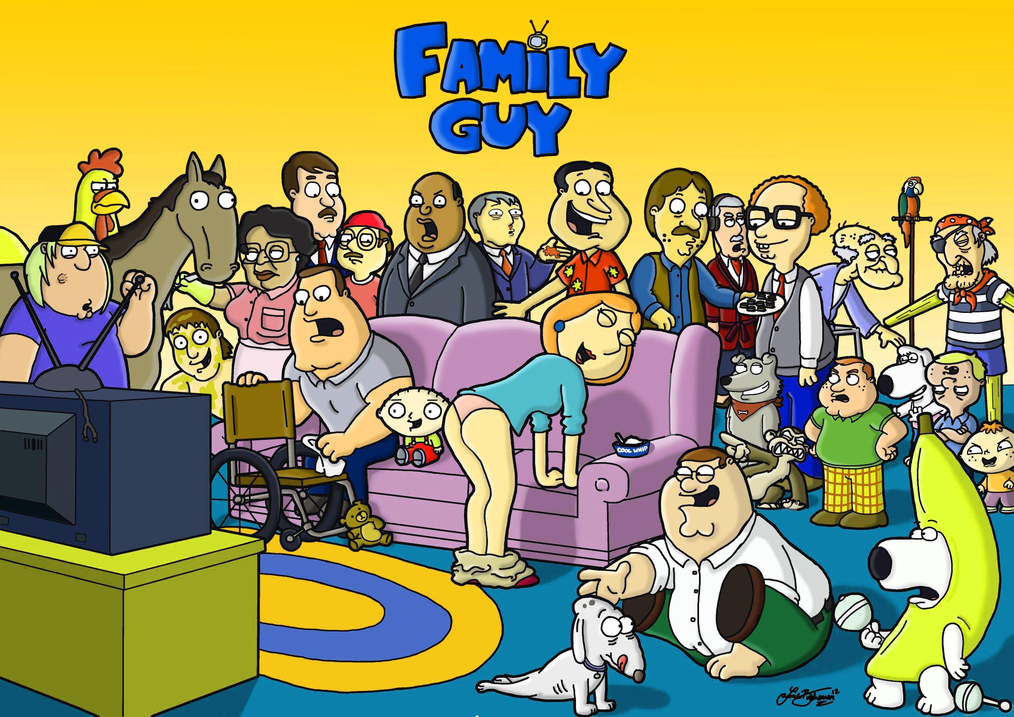 3473x2456 Family Guy Wallpaper Desktop Free HD Wallpaper