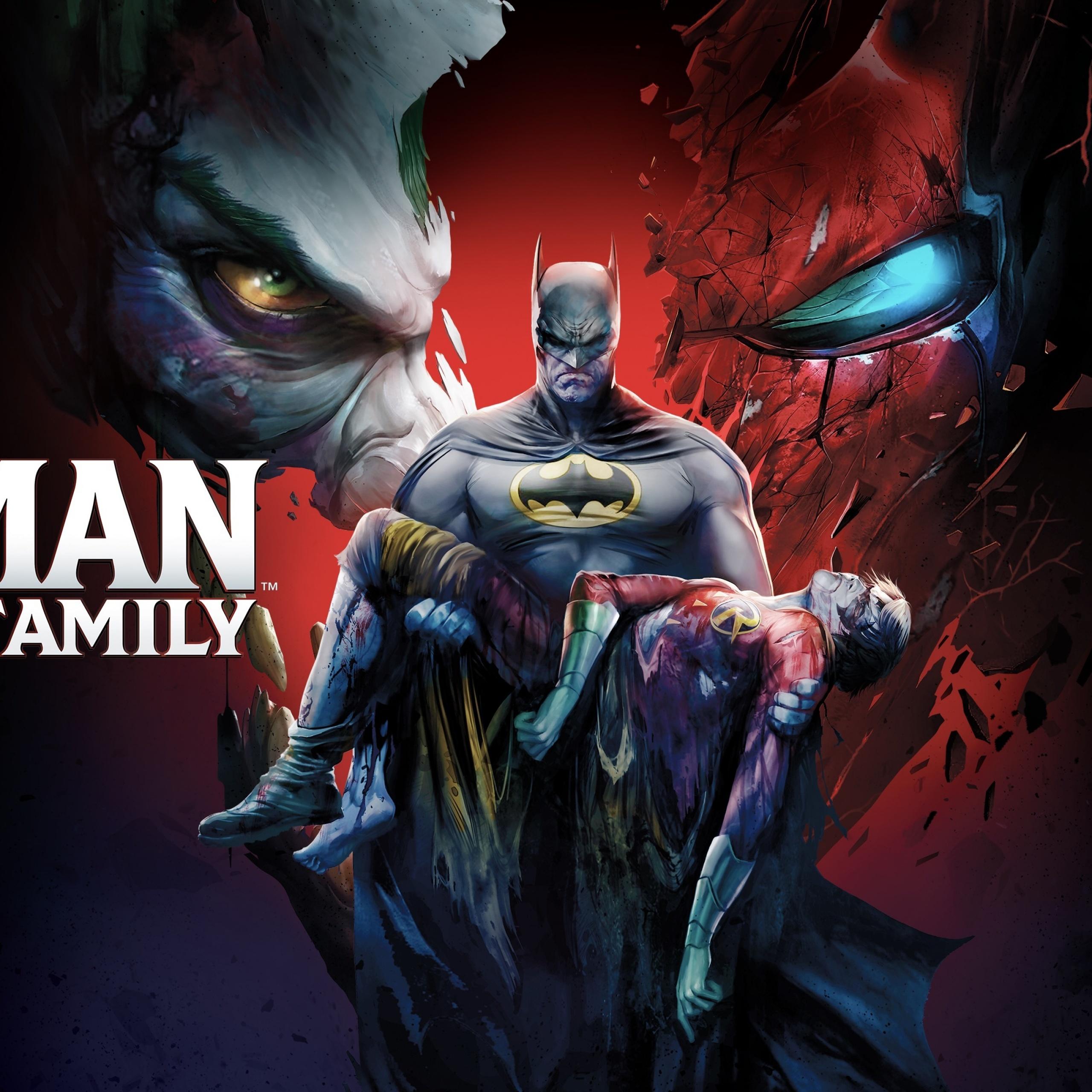 2560x2560 Batman: Death in the Family Wallpaper 4K, Batman, Robin, Animation, DC Comics, Movies
