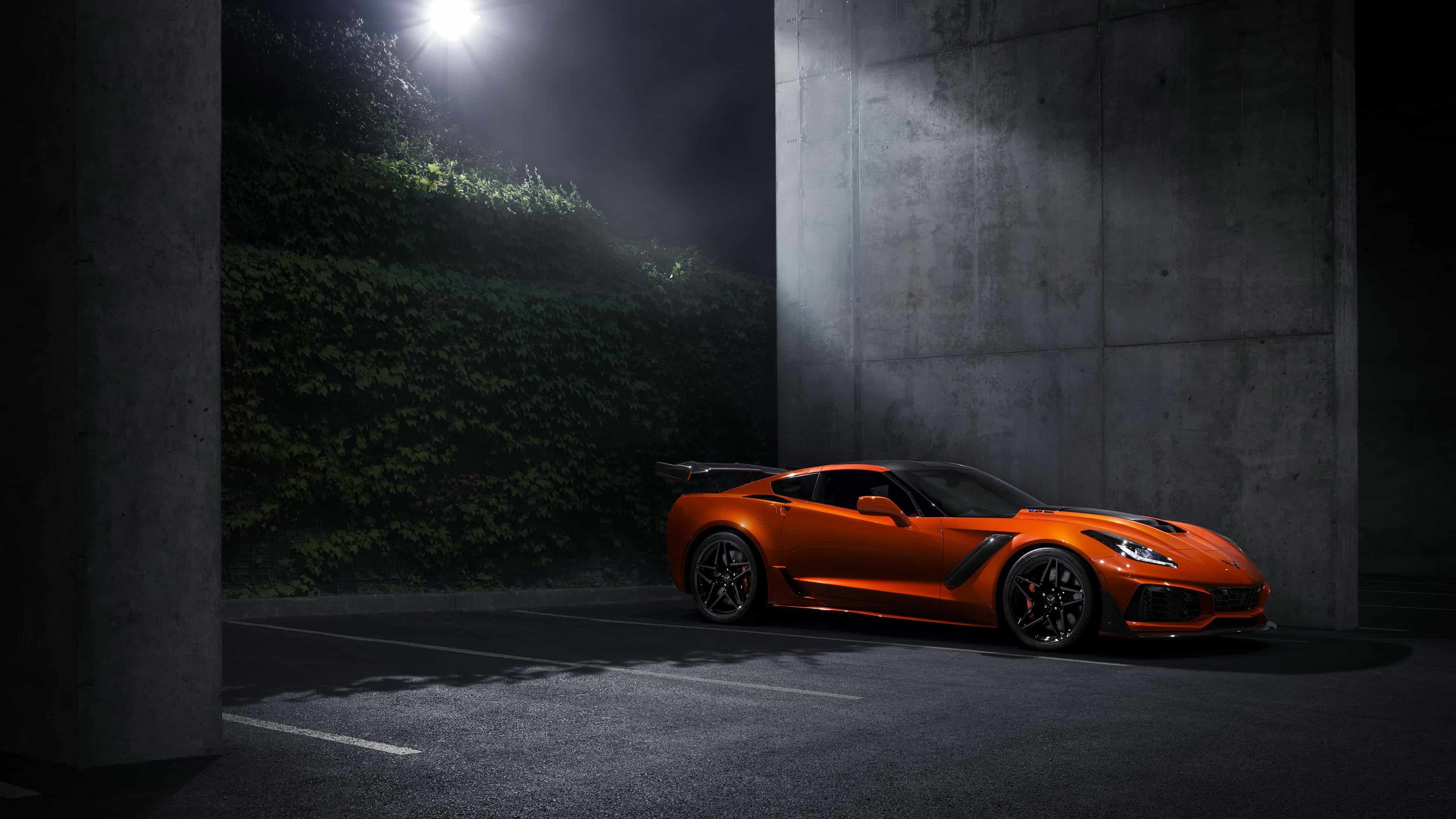 3840x2160 Chevrolet Corvette ZR1 Orange UHD 4K Wallpaper