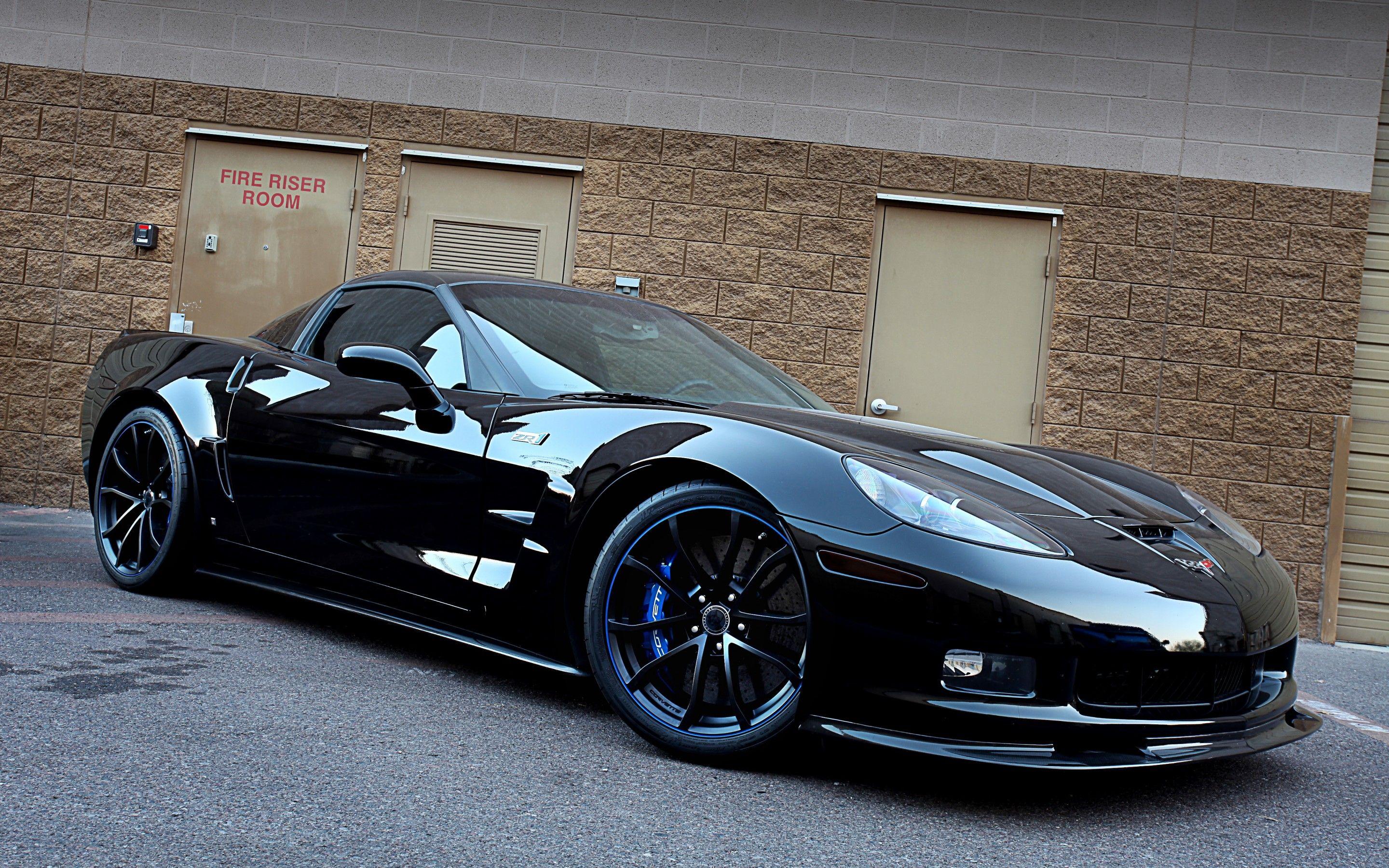 2880x1800 Wallpaper chevrolet corvette zr1 black background