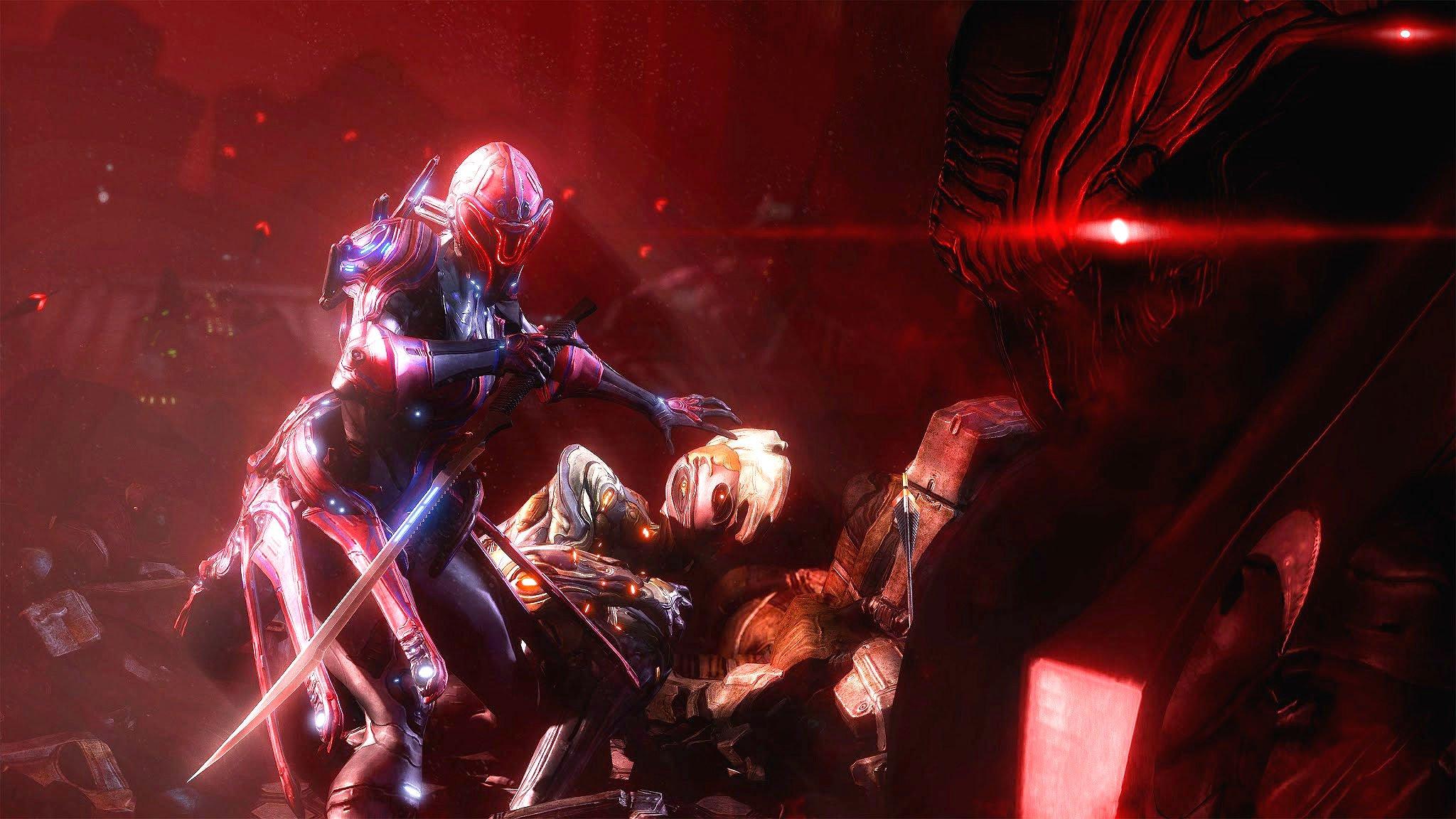 2048x1152 WARFRAME Warrior Shooter Sci Fi Robot Wallpaperx1152