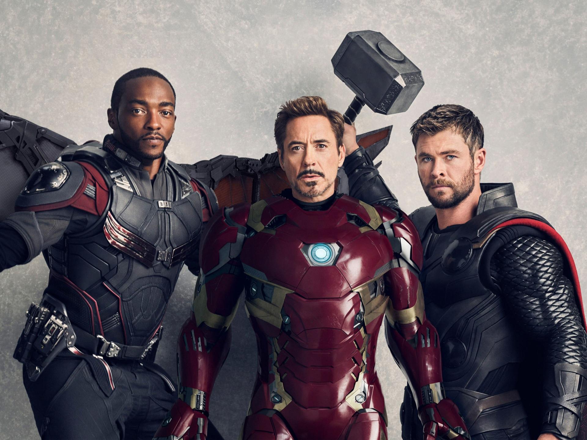 1920x1440 Wallpaper 4k Avengers Infinity War Falcon Iron Man Thor 4K Wallpaper