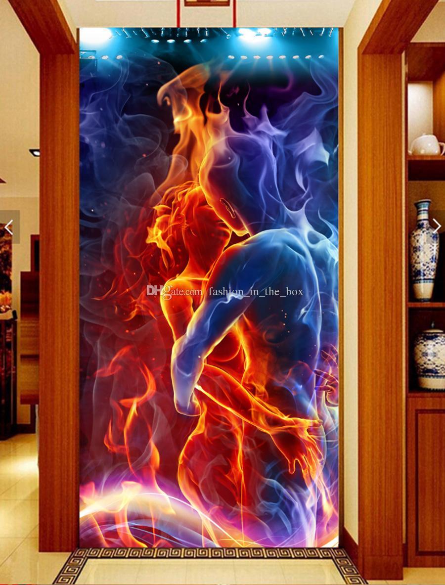 900x1183 Custom Flame Wallpaper Creative To Blue Flames Wallpaper & Background Download