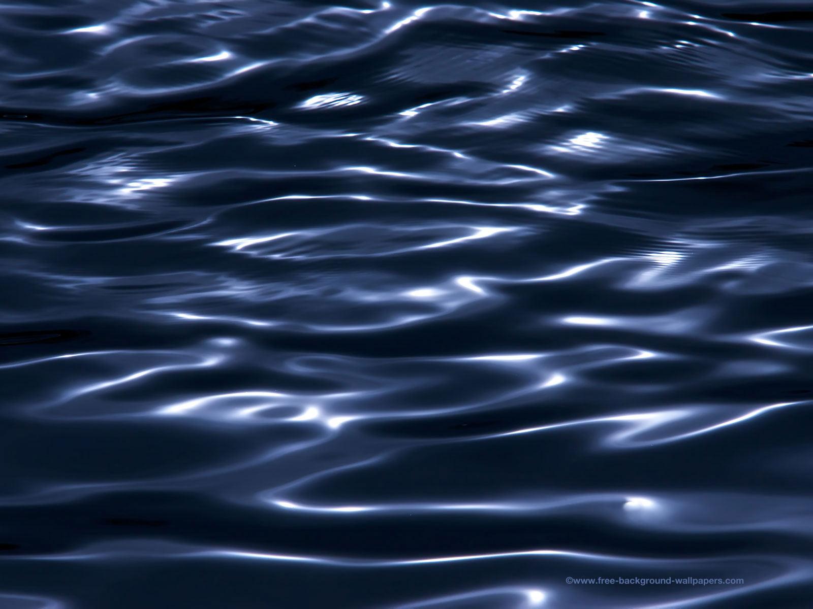 1600x1200 Deep Blue Silk Water Water Desktop Wallpaper