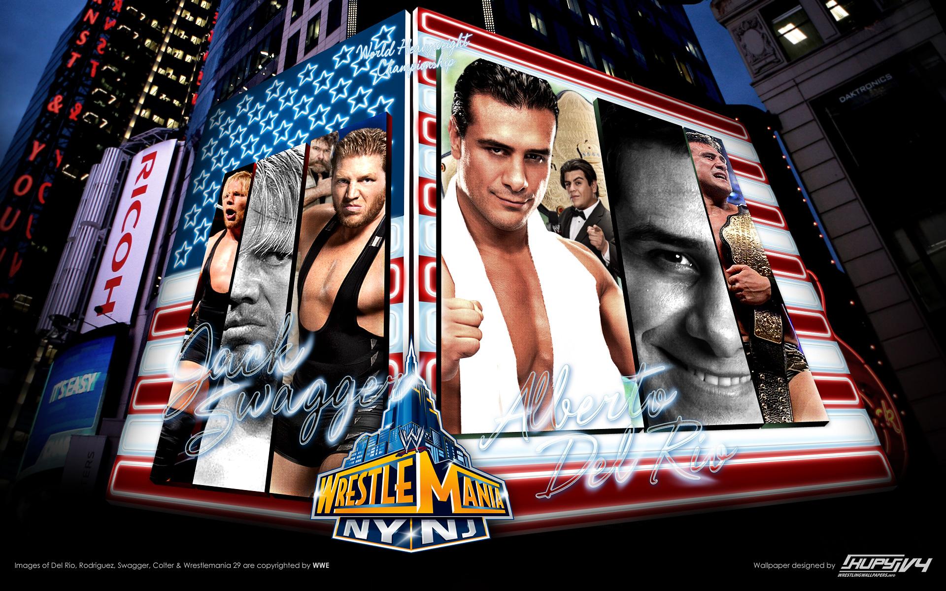 1920x1200 NEW WrestleMania 29 wallpaper: Alberto Del Rio vs. Jack Swagger Wrestling Wallpaper