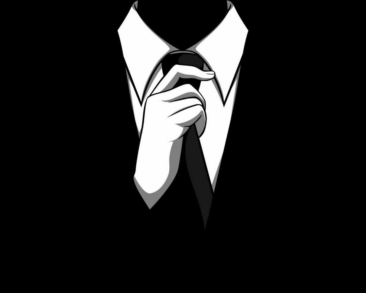 1280x1024 Download wallpaper 1280x1024 tie, jacket, art, anonymous standard 5:4 HD background