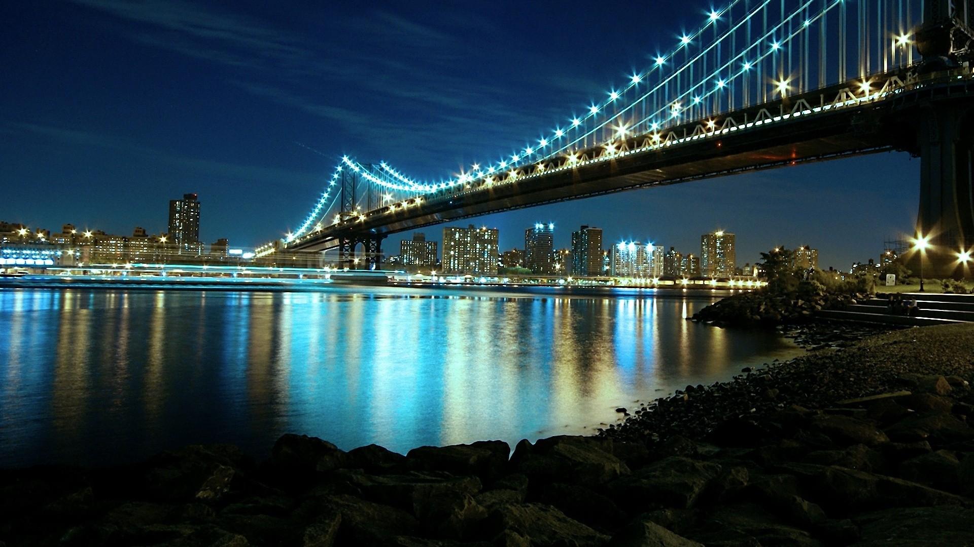 1920x1080 Free download Manhattan Bridge Night Scene Wallpaper Travel HD Wallpaper [1920x1080] for your Desktop, Mobile & Tablet. Explore HD Bridge Wallpaper. Brooklyn Bridge Wallpaper, Bridge Wallpaper, Golden Gate Bridge Wallpaper HD