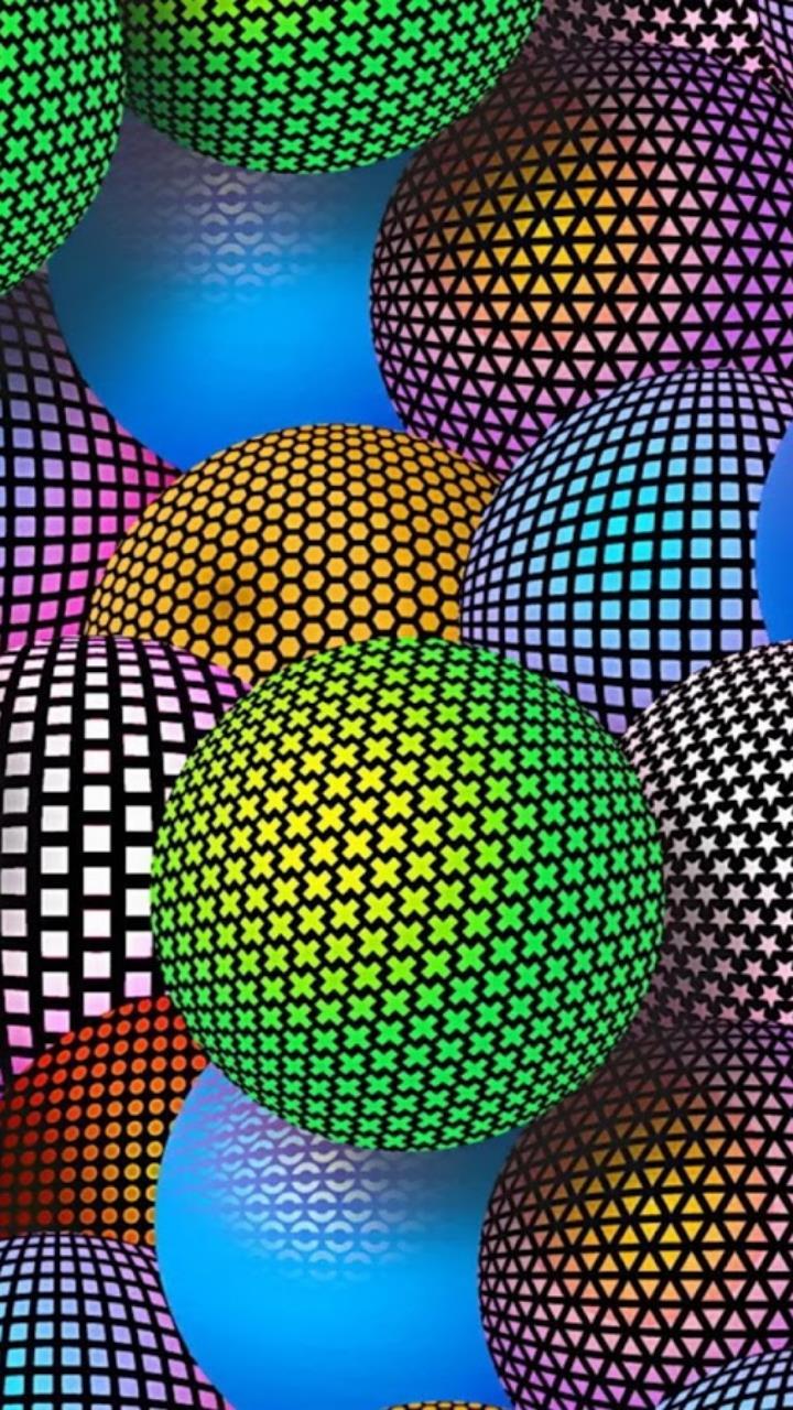 720x1280 abstract colorful round balls HD Mobile, Desktop Wallpaper
