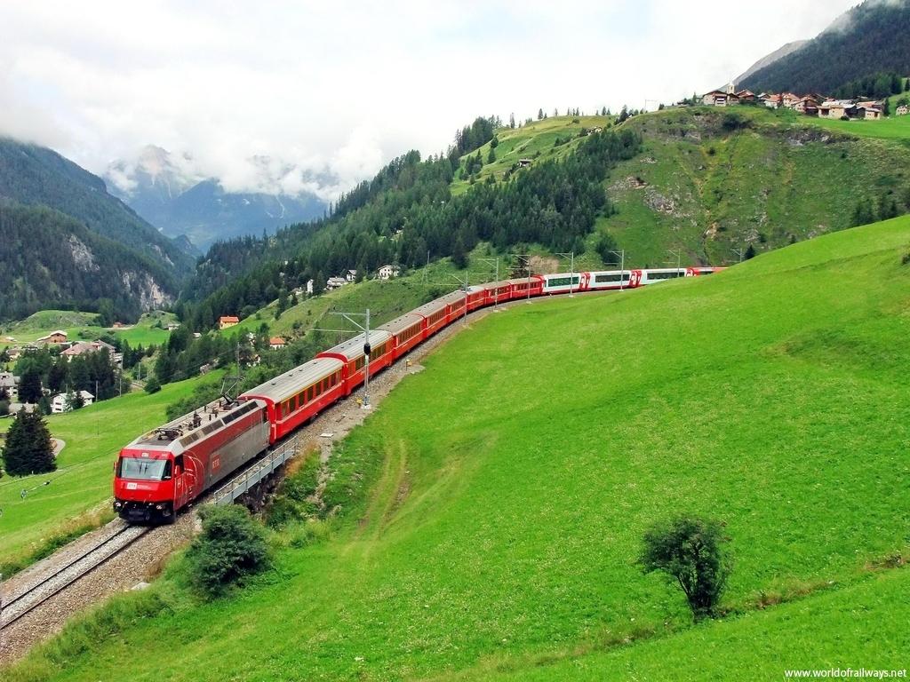 1024x768 Switzerland Express No.9. of Railways