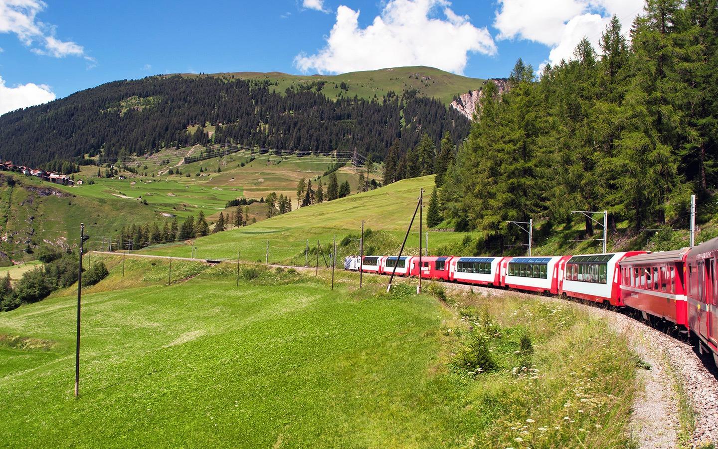 1440x900 The Bernina and Glacier Express Swiss scenic trains