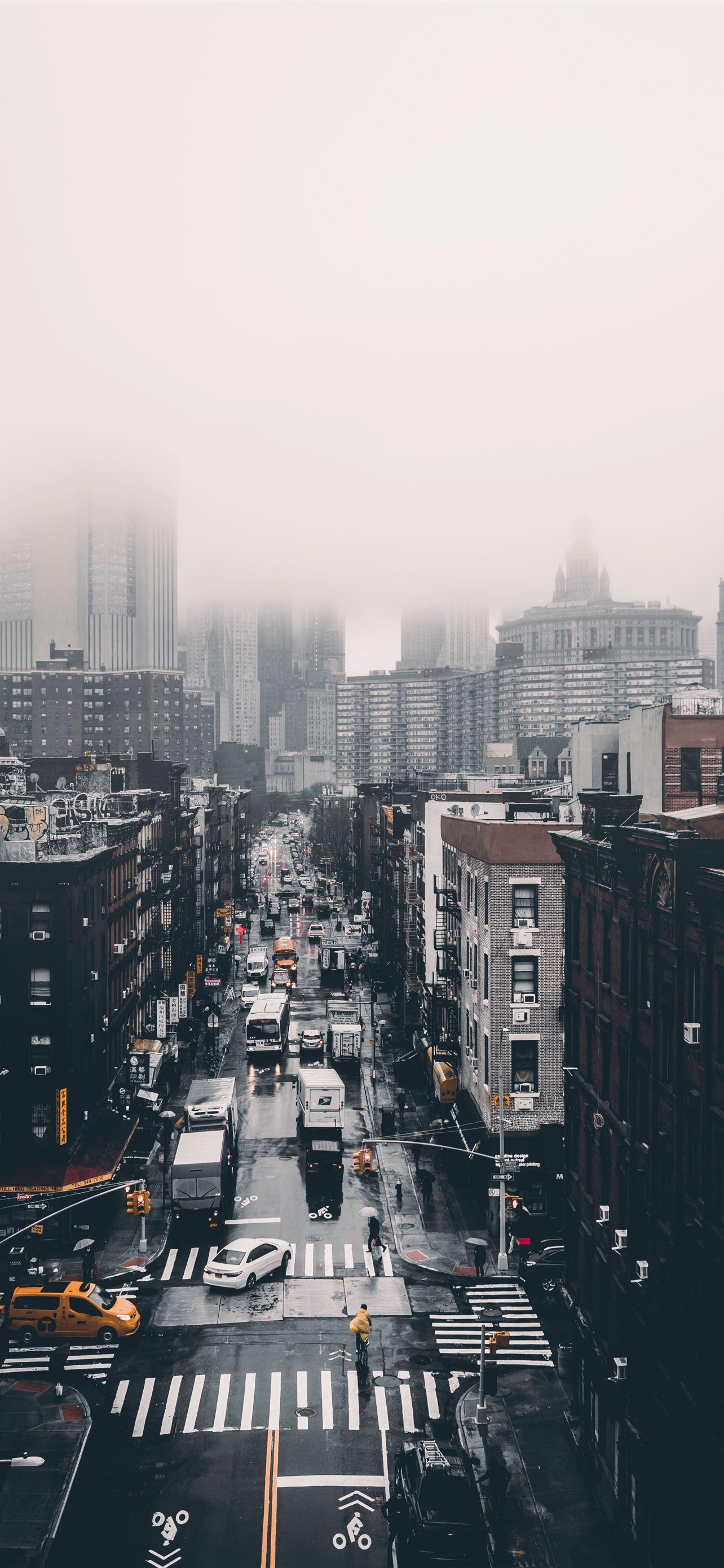 1284x2778 Foggy Day iPhone 12 Wallpaper Free Download