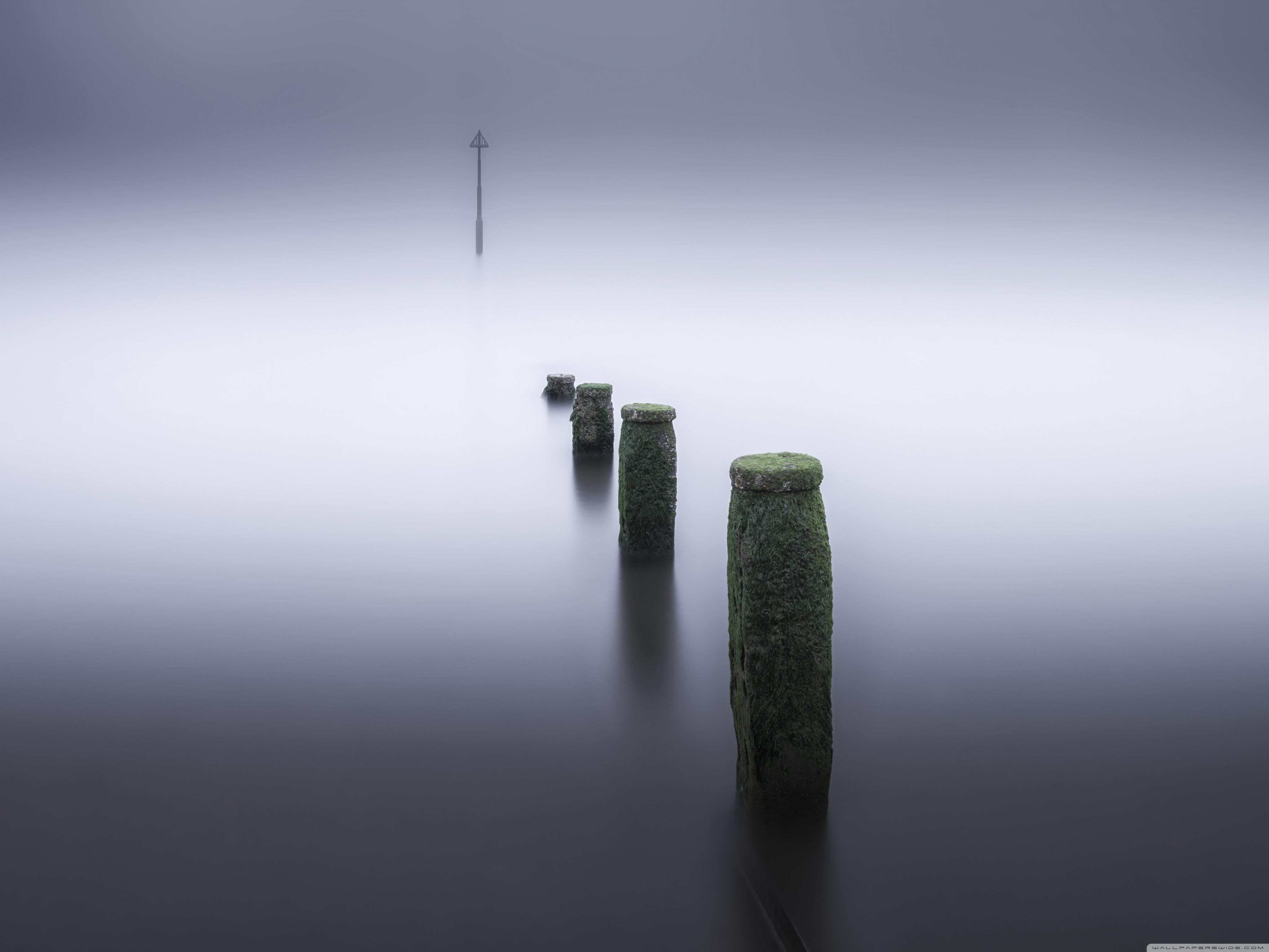 4096x3072 Foggy Ocean Aesthetic Ultra HD Desktop Background Wallpaper for 4K UHD TV : Widescreen & UltraWide Desktop & Laptop : Tablet