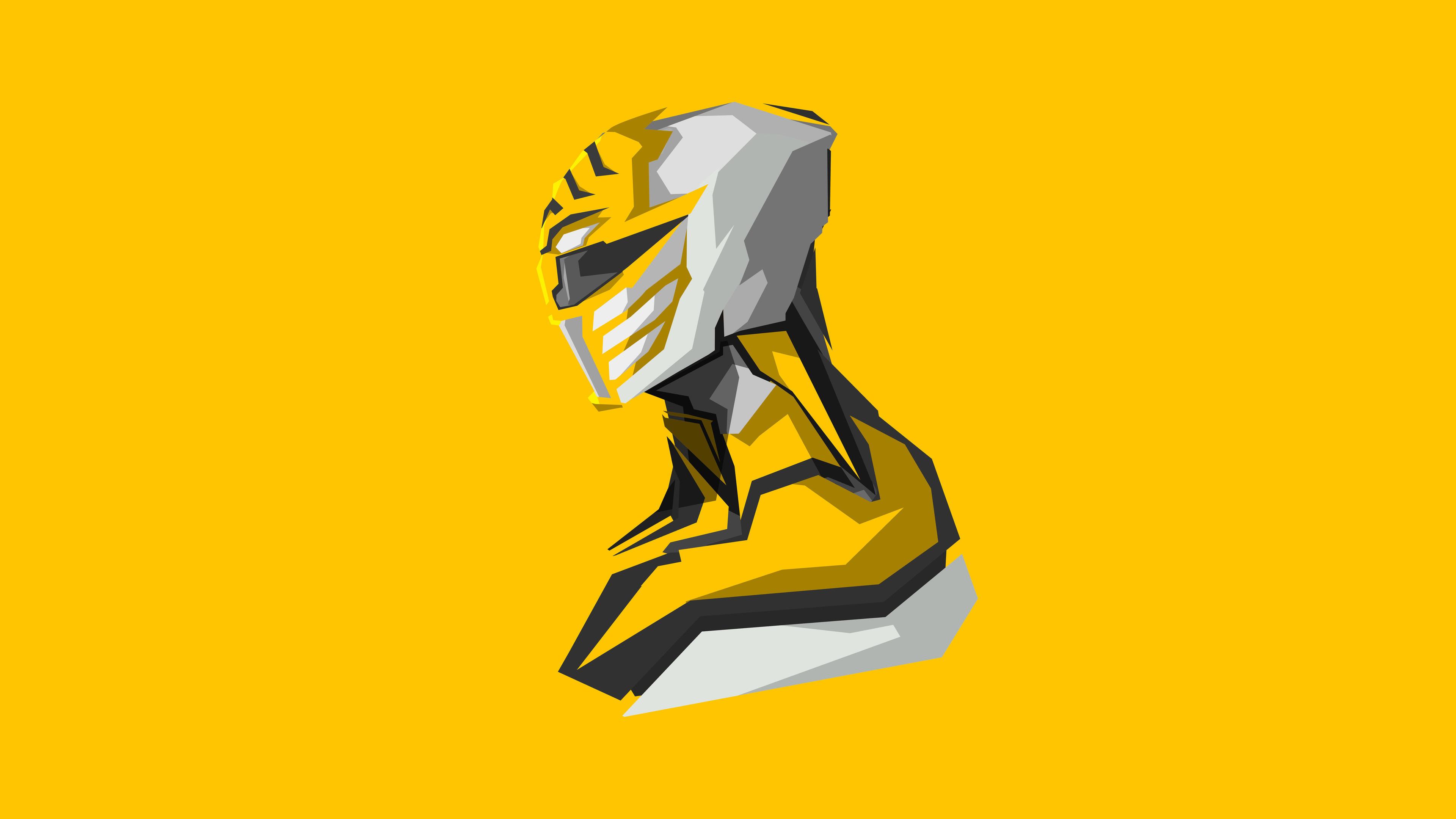 3840x2160 Yellow Power Rangers 4k Art Rangers Full HD