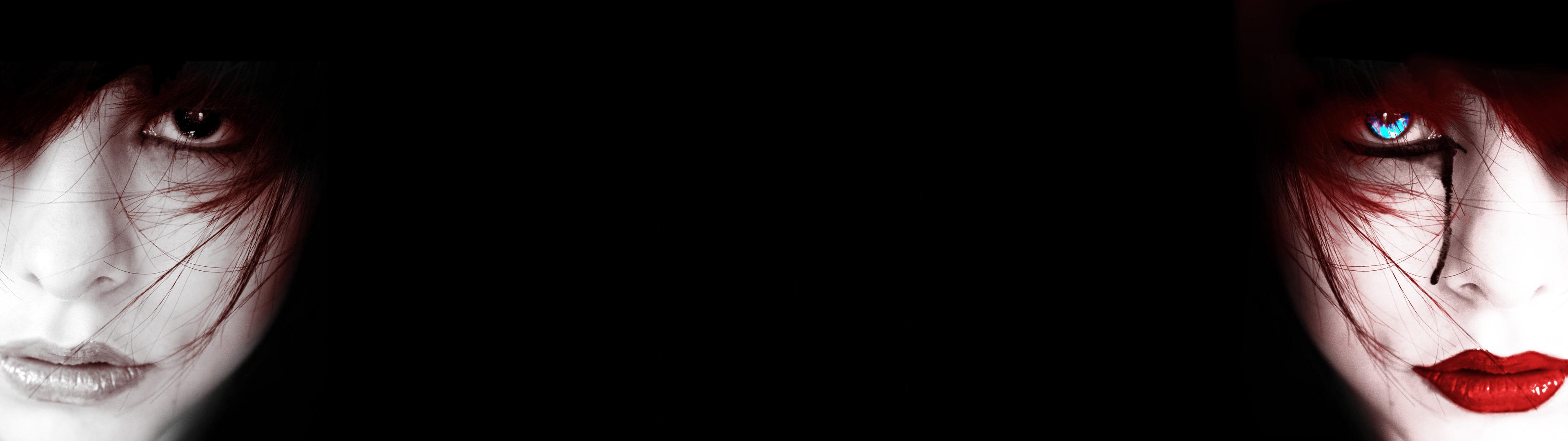 3840x1080 Dark Emo HD Wallpaper