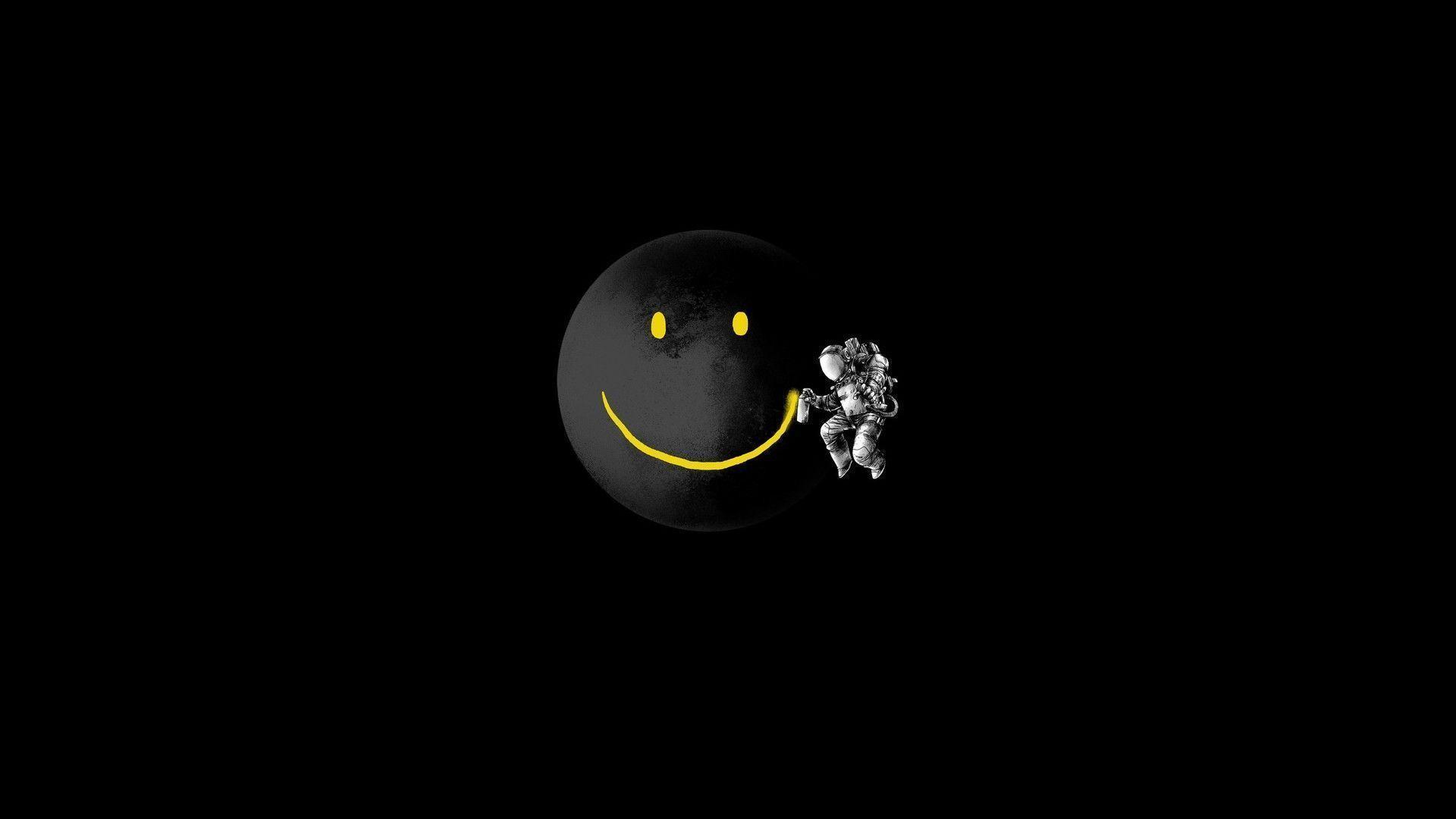 1920x1080 Desktop Emoji Black Wallpaper