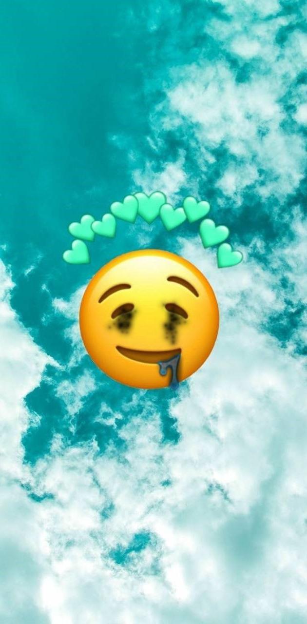 630x1280 Dark emoji wallpaper