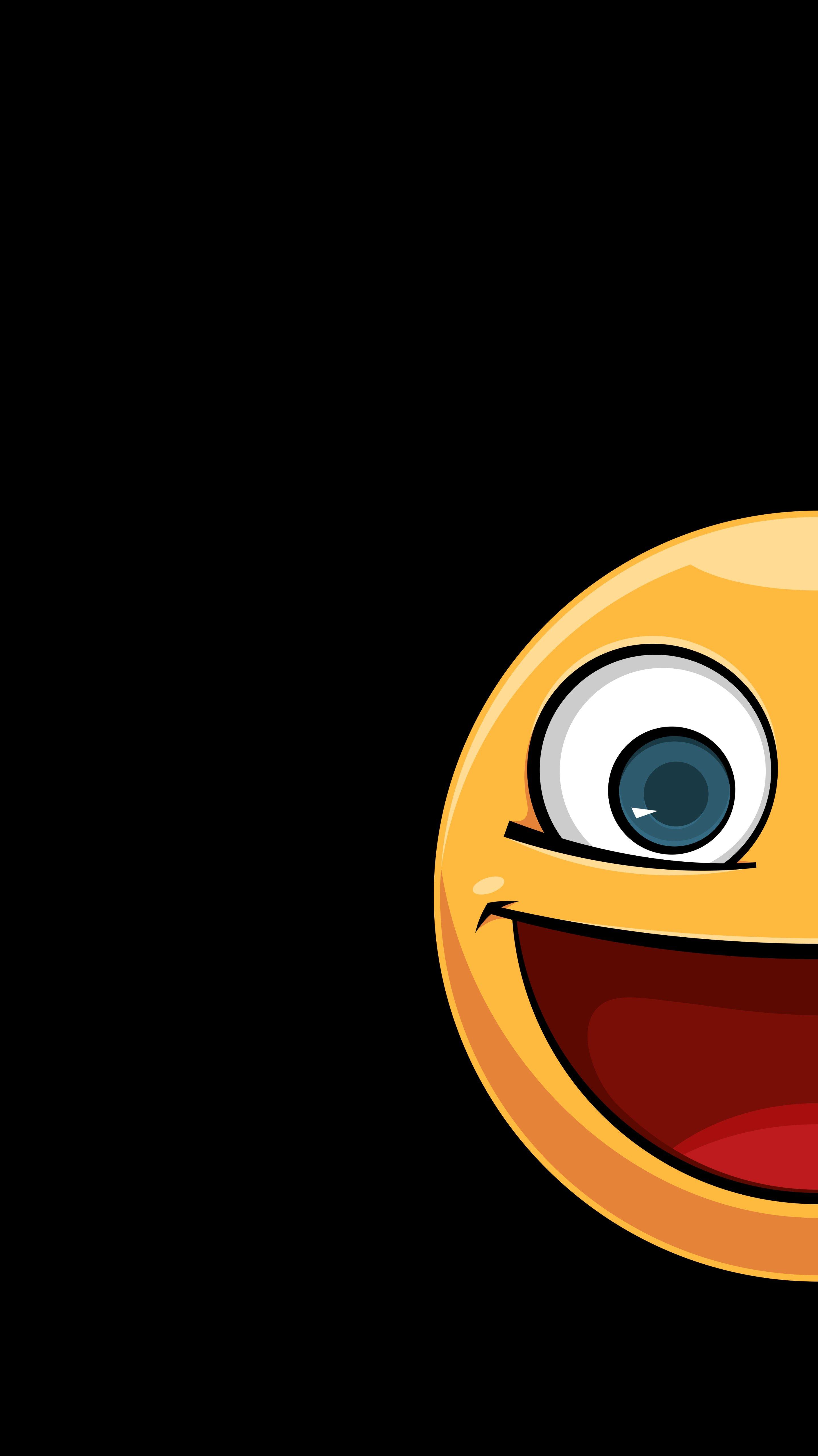 2880x5120 HD wallpaper, yellow, black, dark, Hawaii Island Retreat, Emoji, Art, 4K