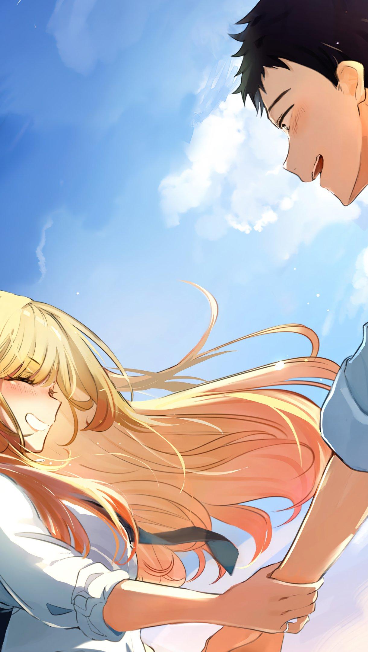 1220x2160 Marin and Wakana from My dress up darling Anime Wallpaper 4k Ultra HD
