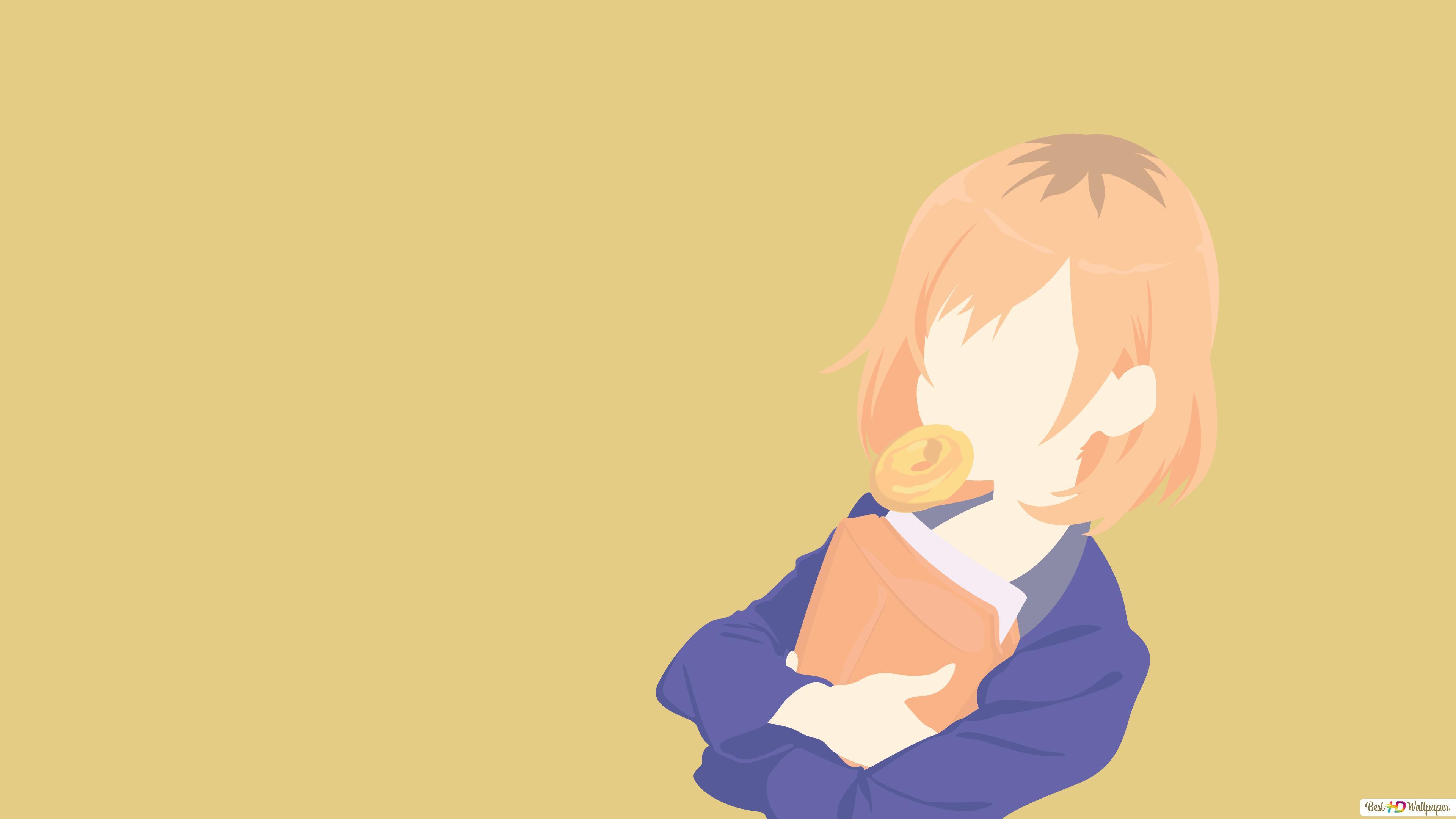 3840x2160 Eating Aoi Miyamori of shirobako HD wallpaper download
