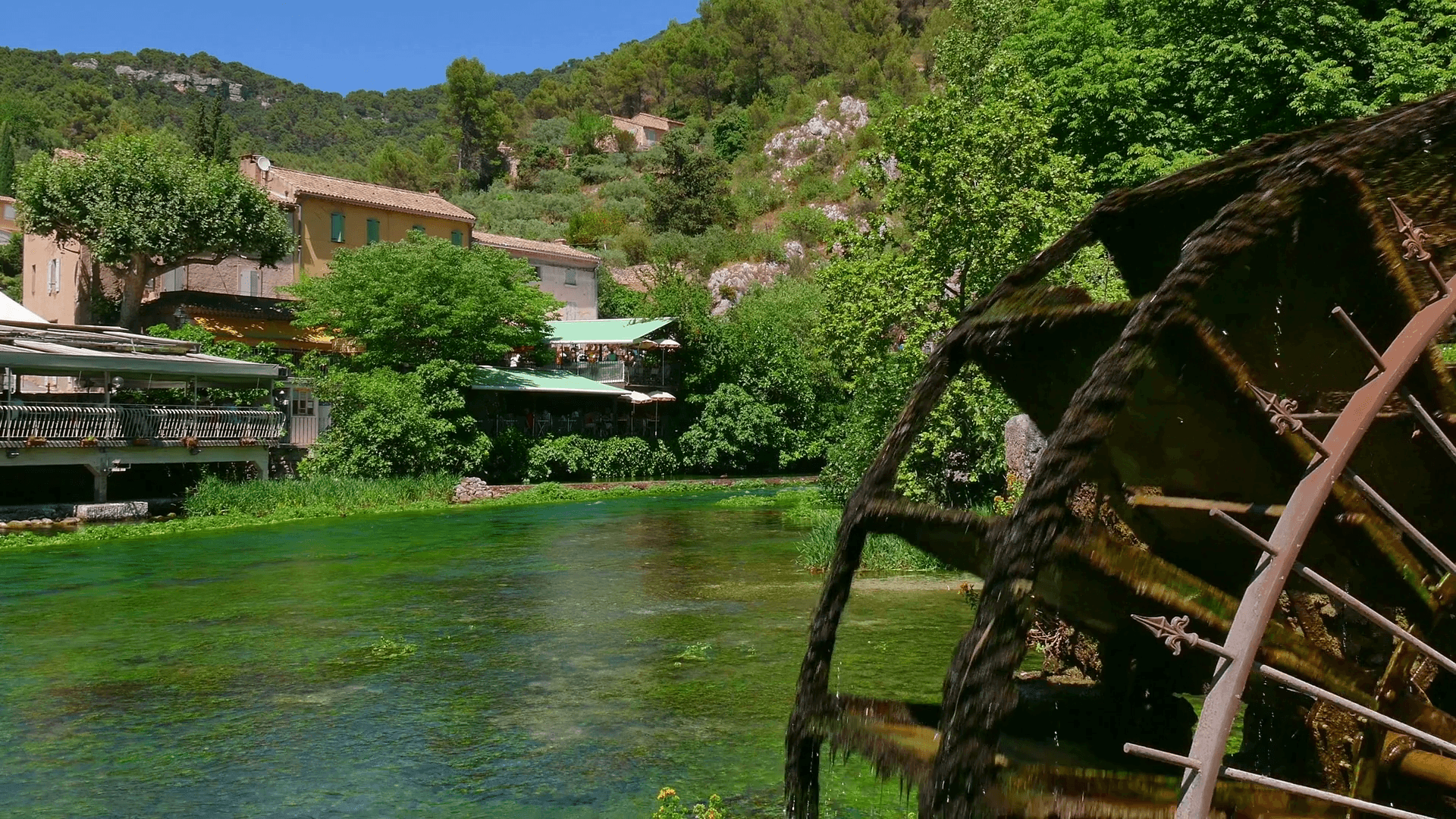 1920x1080 Fontaine De Vaucluse, Small Village In Provence, France With River