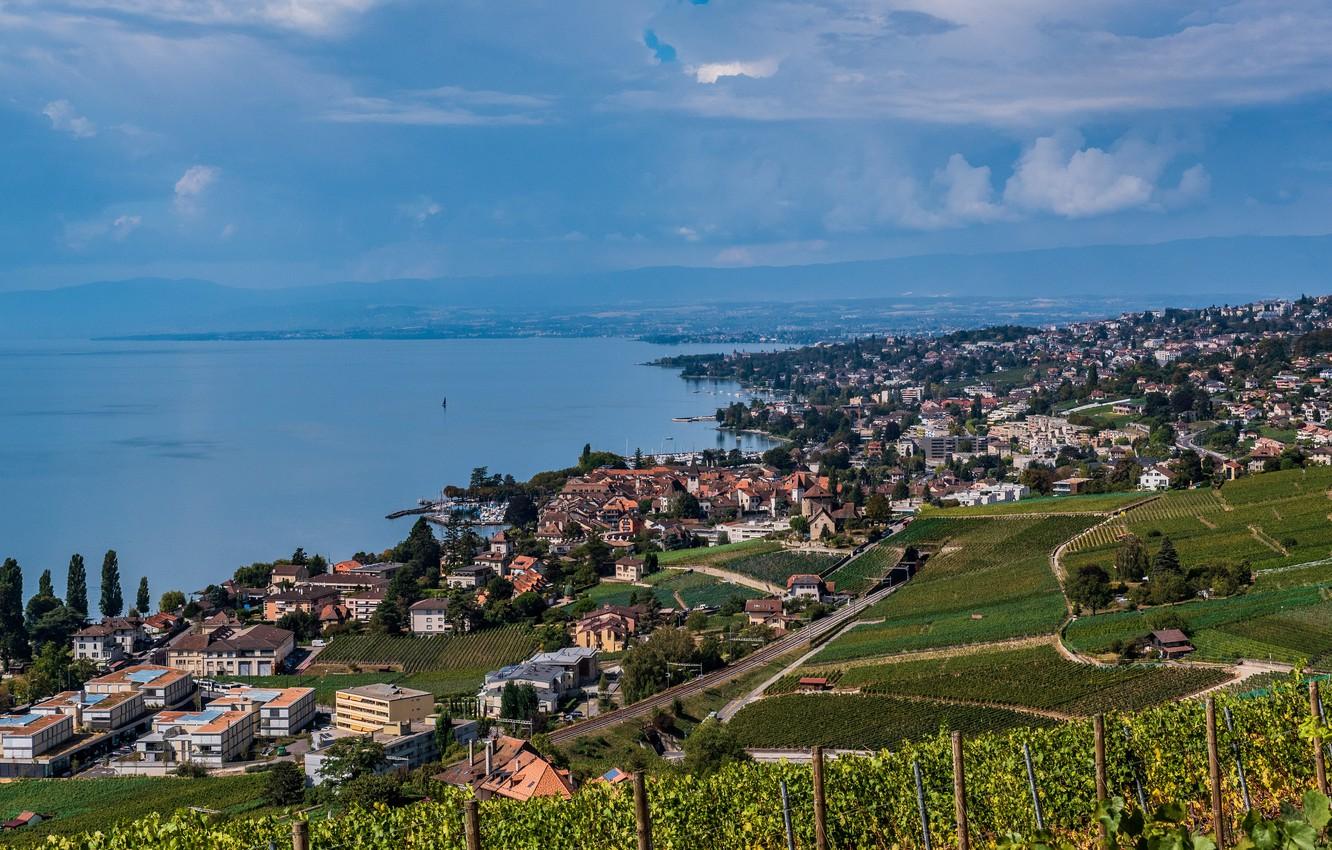 1332x850 Wallpaper Switzerland, Lake Geneva, Lausanne image for desktop, section пейзажи