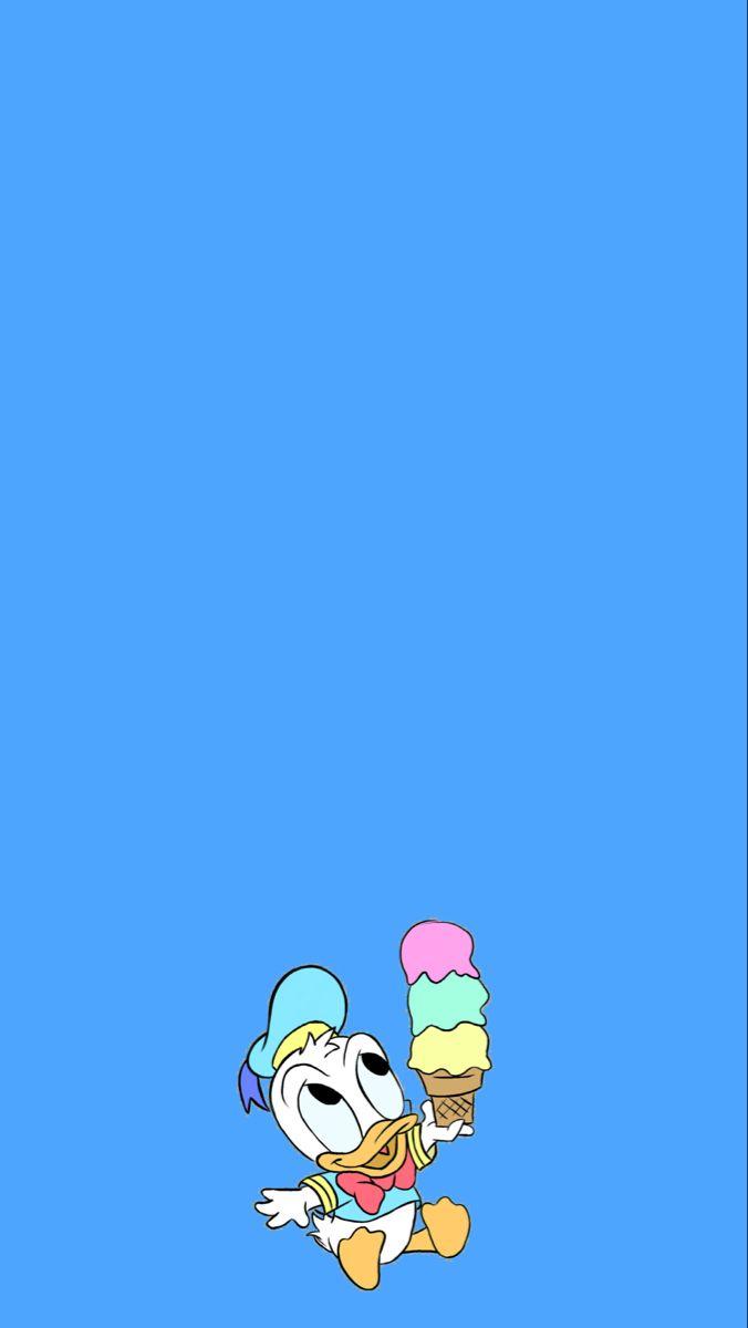 676x1200 Blue Disney aesthetic Donald duck. Disney aesthetic, Duck wallpaper, Cute disney wallpaper