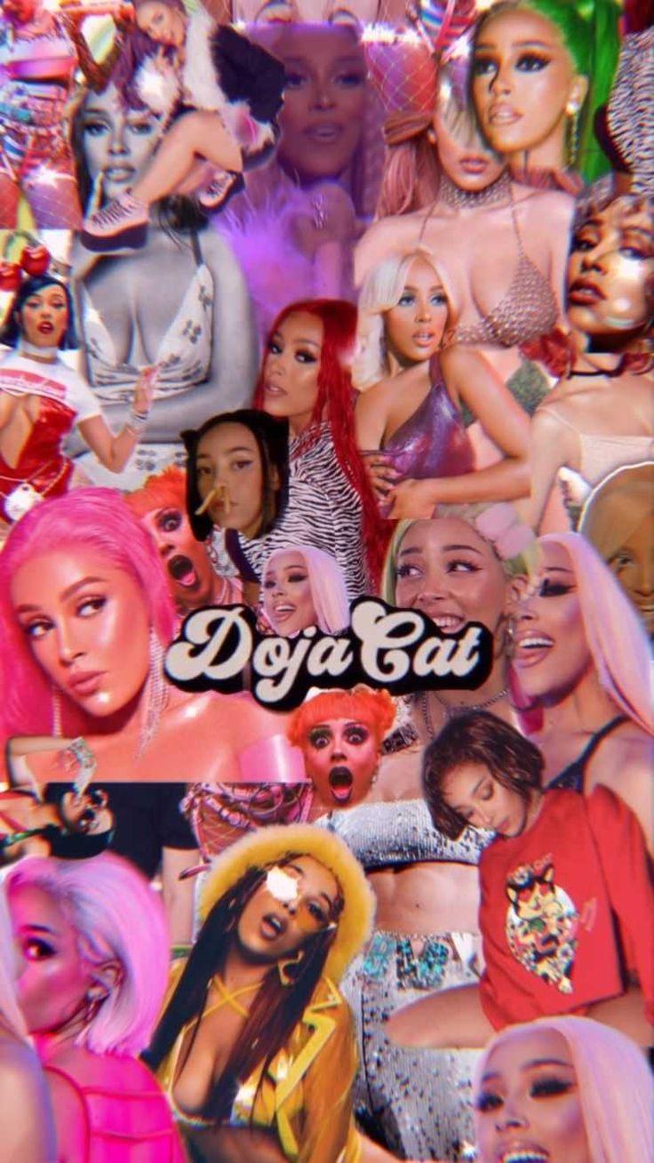 736x1308 Doja Cat Wallpaper Discover more Aesthetic, cat aesthetic, iPhone, Lockscreen, Pink wallpaper.. Cute lockscreens, Celebrity wallpaper, Cat wallpaper