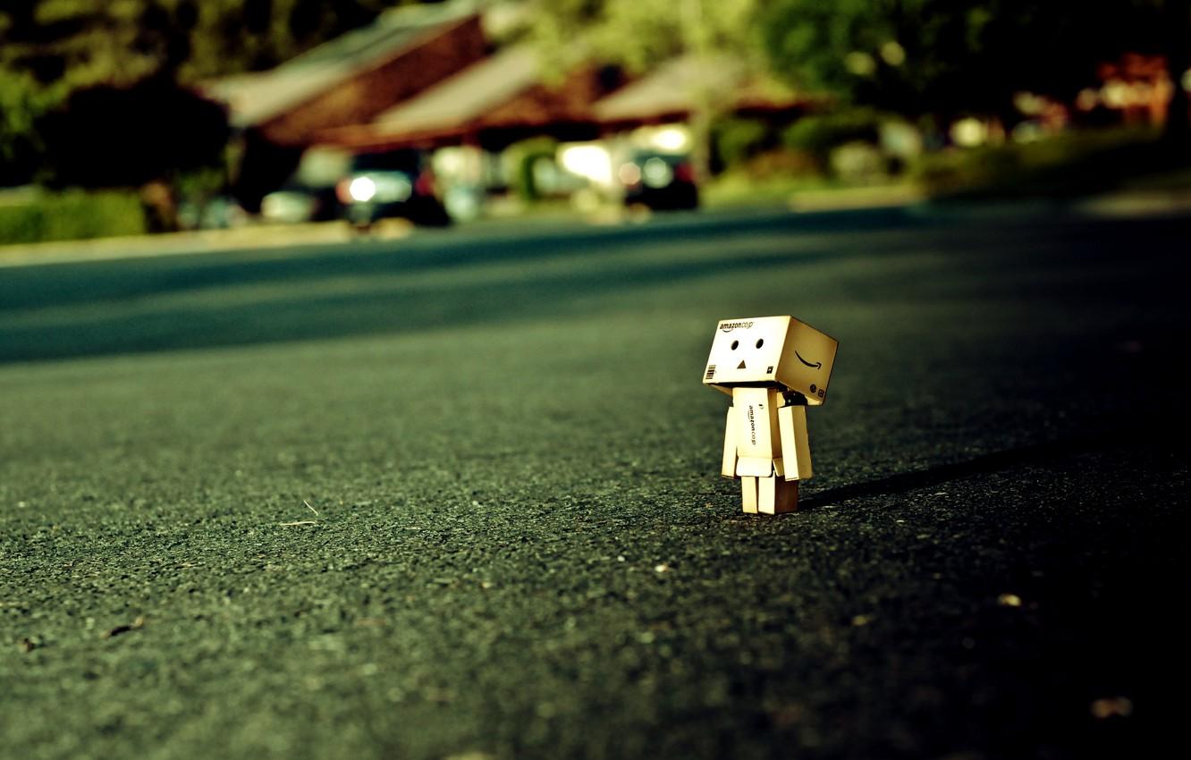 1332x850 Wallpaper dawn, glade, robot, danbo, Danboard, box, toy image for desktop, section настроения