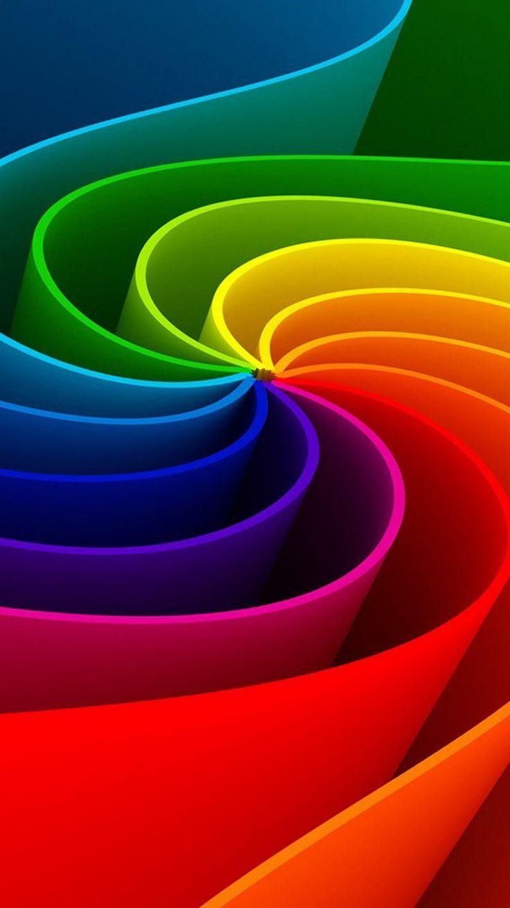736x1309 3D Abstract Colorful Rainbow Swirl iPhone 6 Wallpaper Wallpaper HD Vertical Wallpaper & Background Download