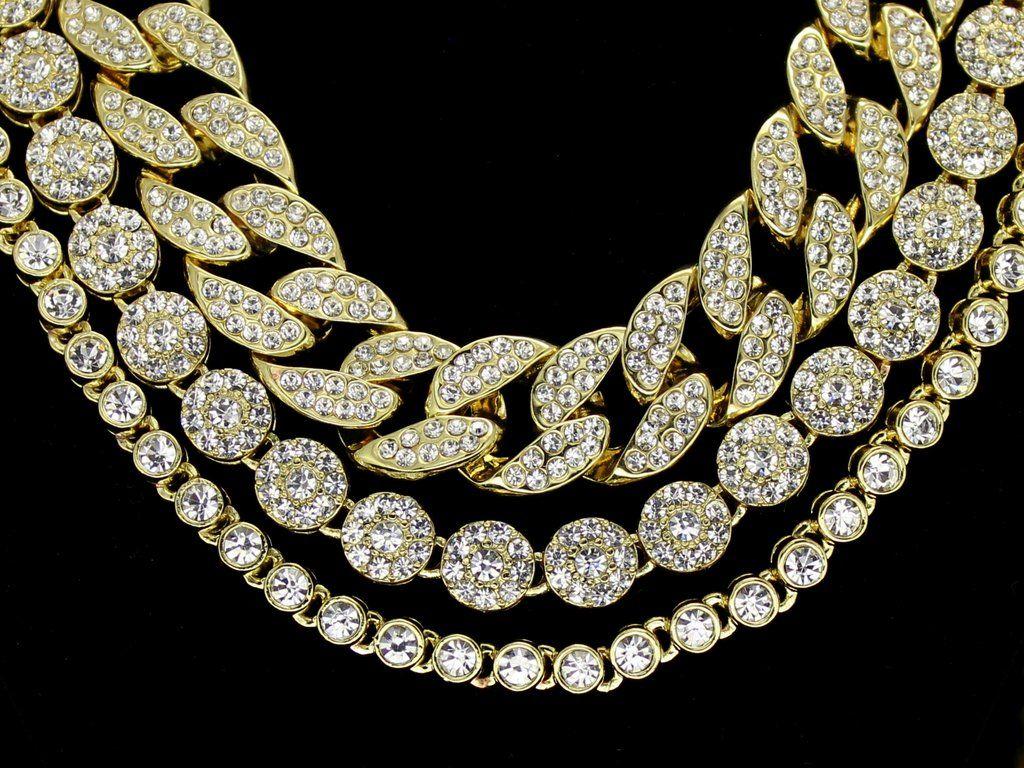 1024x768 Iced Out Chains Wallpaper