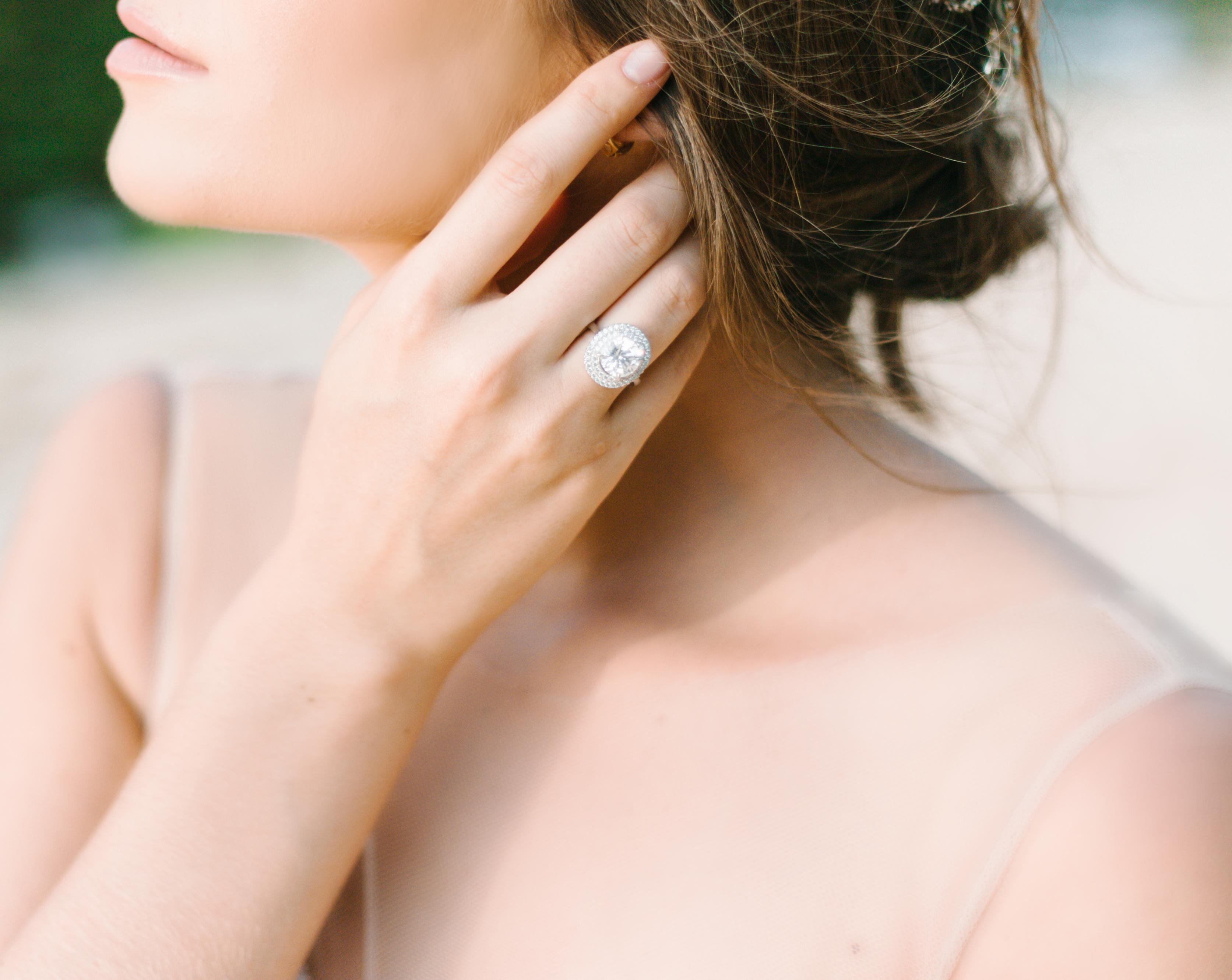 3346x2660 Woman Wearing Diamond Ring · Free