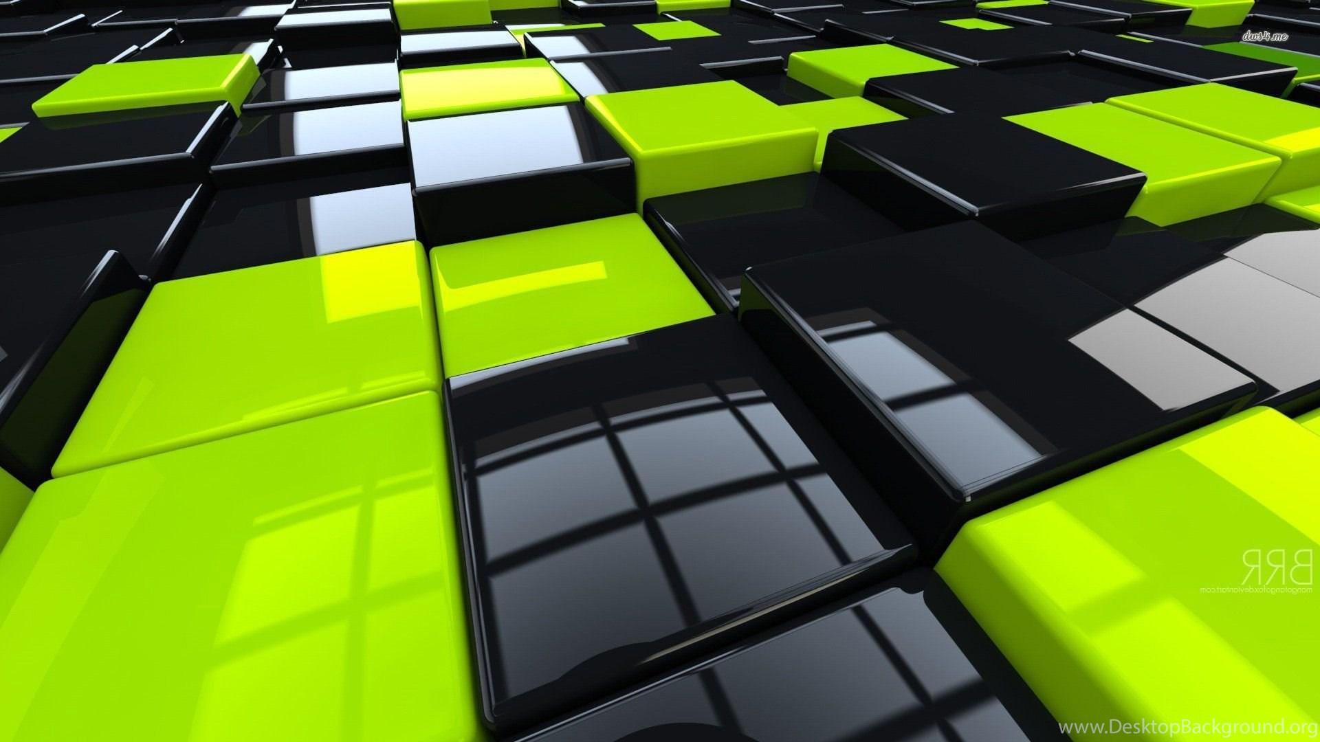 1920x1080 Black And Yellow Cubes Wallpaper 3D Wallpaper Desktop Background