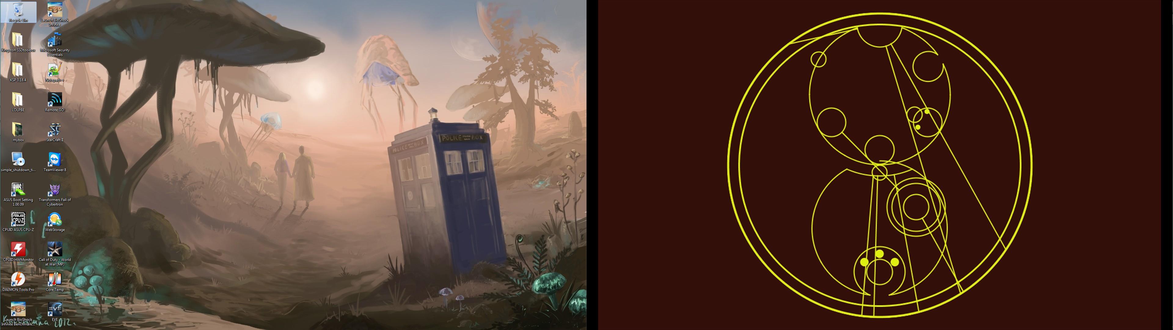 3840x1080 Free download with over 500 wallpaper changing every 5 minutes on dual monitors [3840x1080] for your Desktop, Mobile & Tablet. Explore Doctor Who Dual Screen Wallpaper. Tardis Desktop Wallpaper