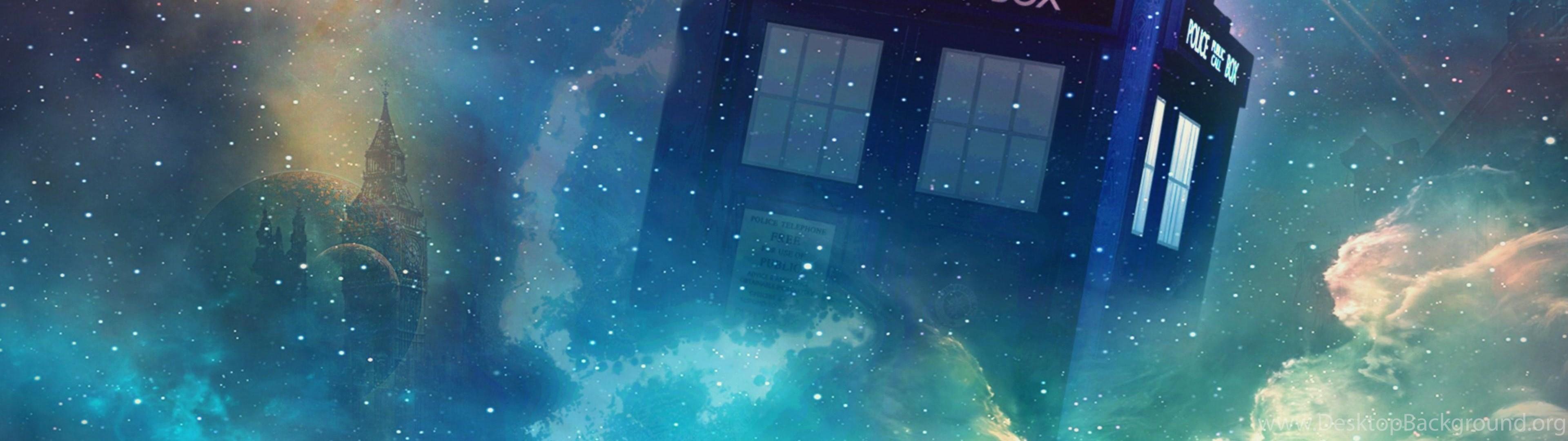 3840x1080 Tardis Wallpaper Desktop HD Desktop Background