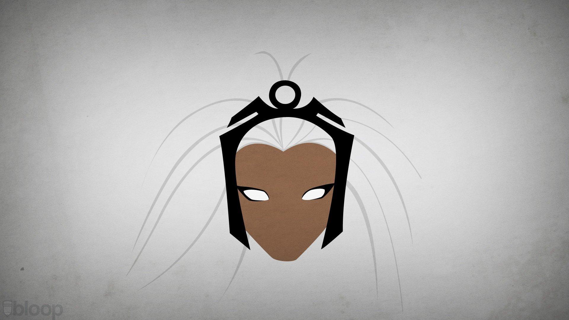 1920x1080 minimalistic, X men, Marvel, Comics, Storm, comics, Character, Blo0p Wallpaper HD / Desktop and Mobile Background
