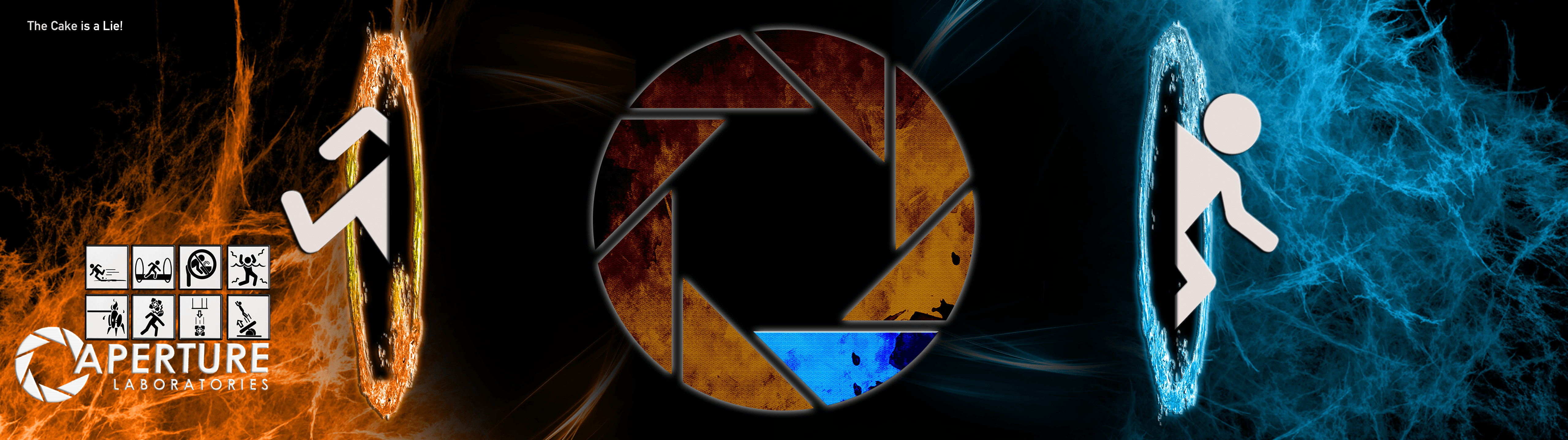 5120x1440 Awesome Dual Monitor Wallpaper Portal Picture Wallpaper Keren