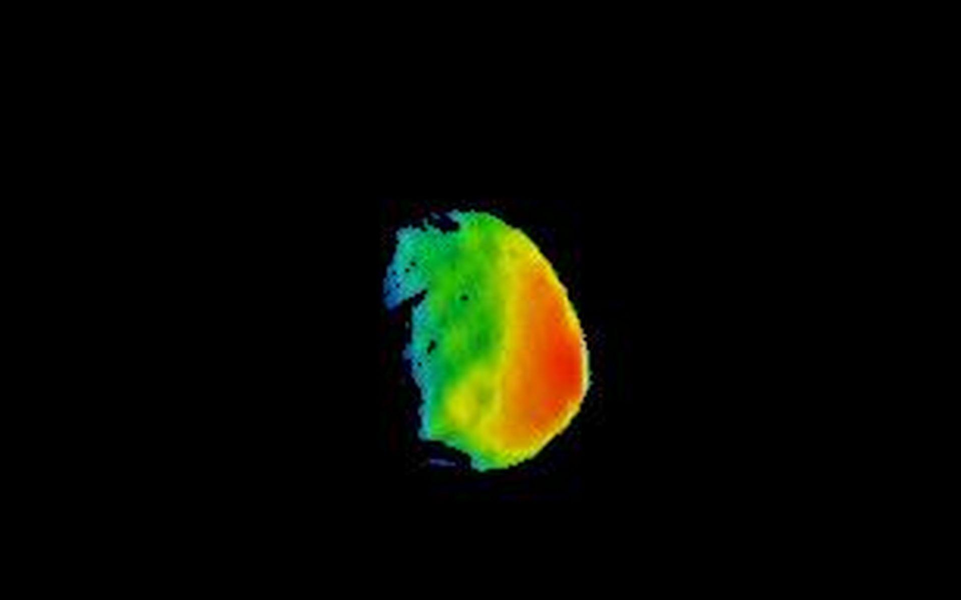 1920x1200 Space Image. Temperature Gradient on Martian Moon Phobos